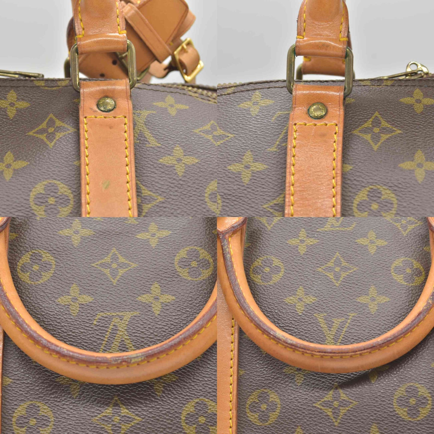 $2280 LOUIS VUITTON Monogram Keepall 55 Boston Bag 842SD