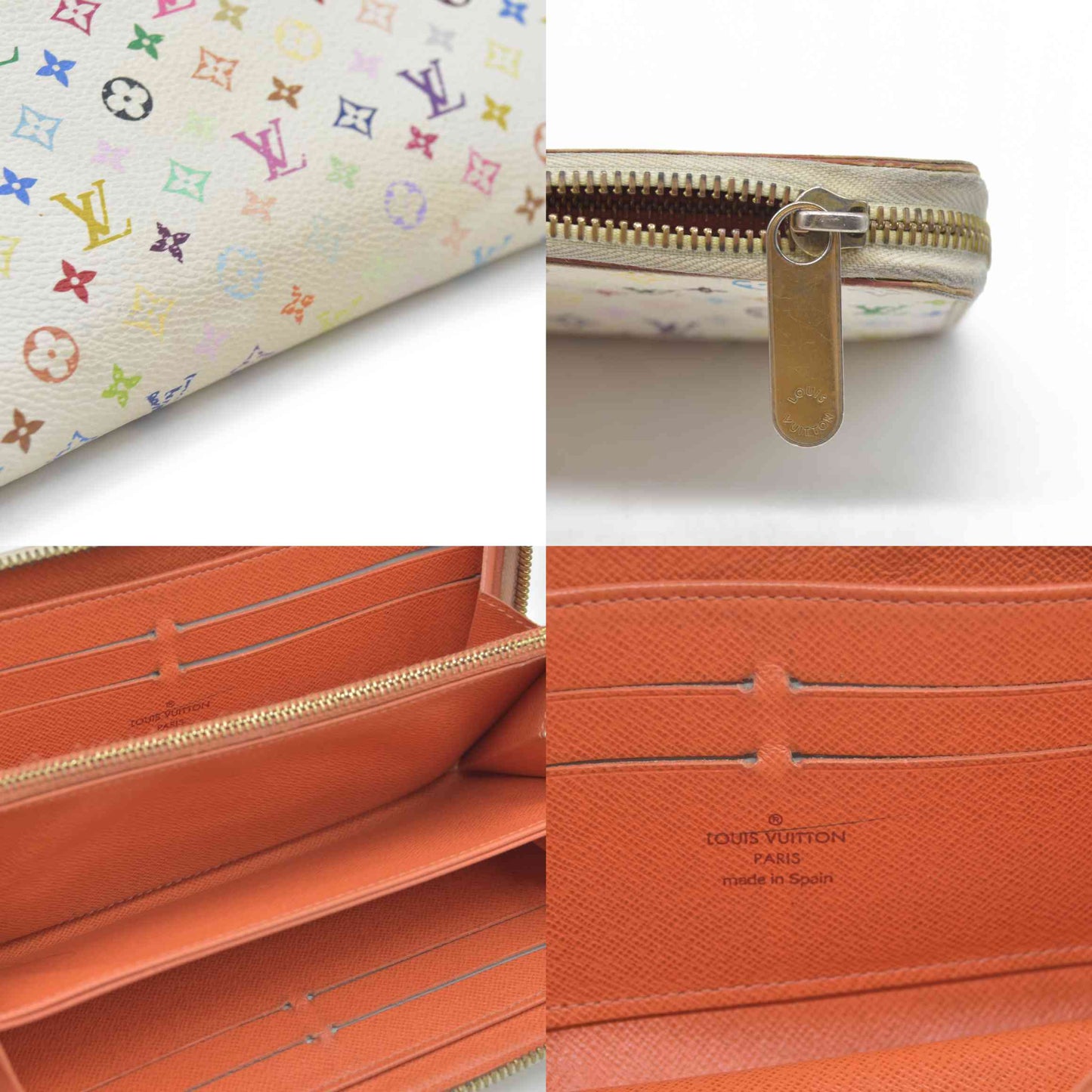 $1050 LOUIS VUITTON Monogram Multicolor Zippy Around Long Wallet CA0151