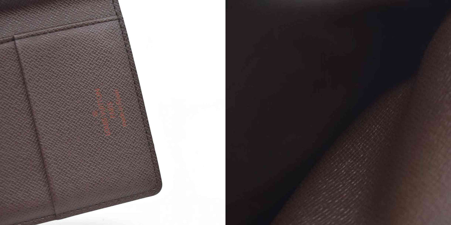 $390 Louis Vuitton  Damier Ebene Passport Cover CA4087