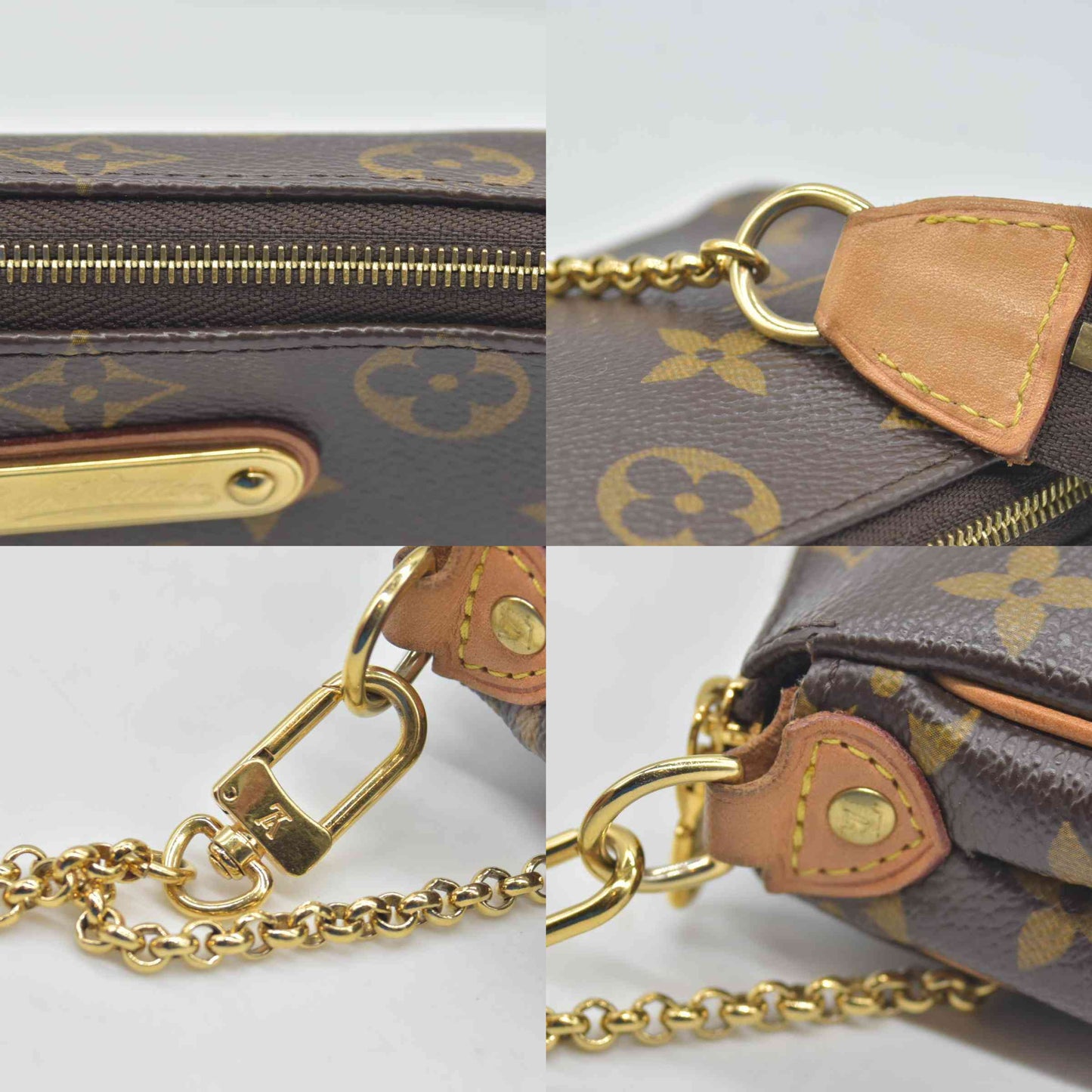 $1450 2009 Louis Vuitton LV Monogram Eva Pochette AA1079 CONSIGNMENT
