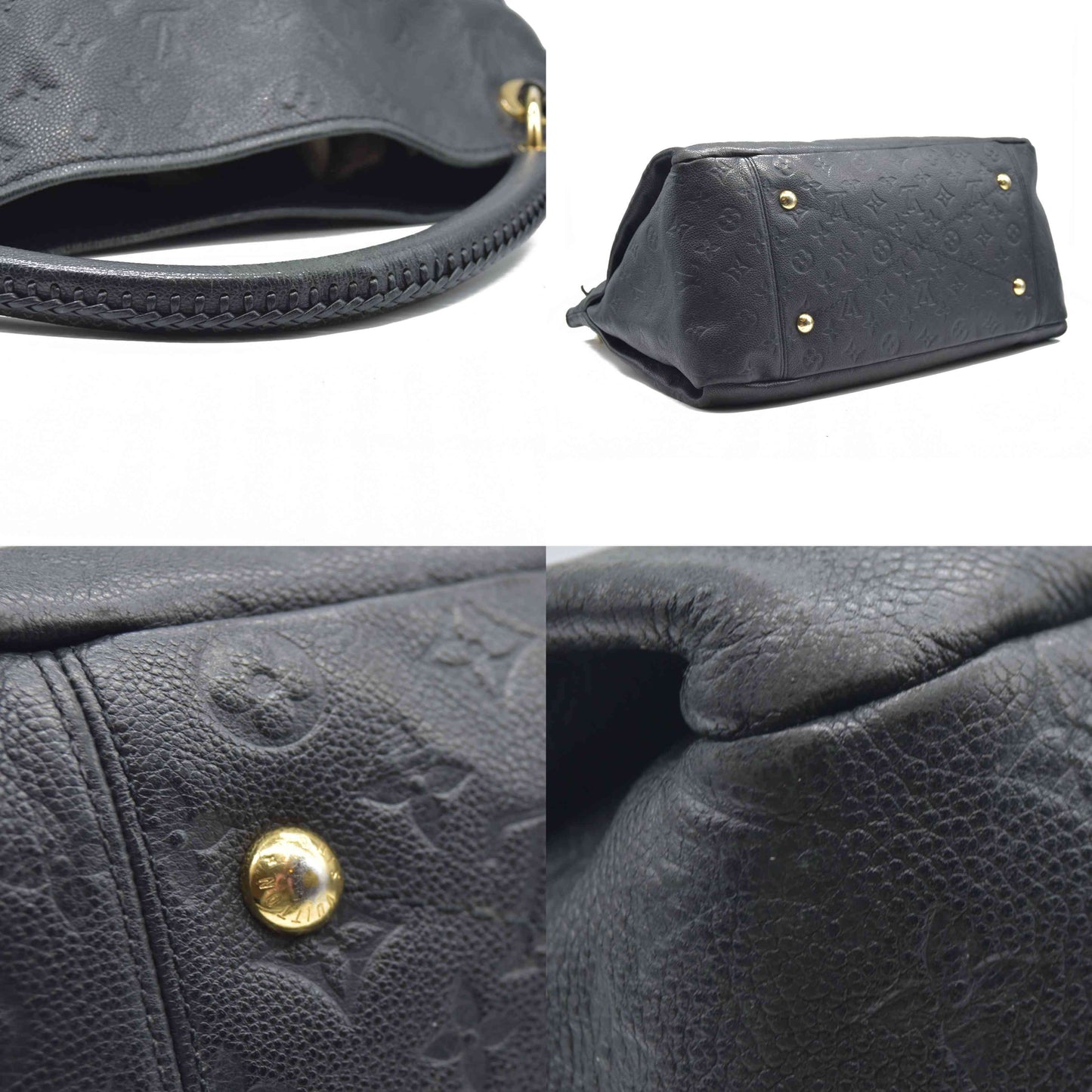 AUCTION $3800 Louis Vuitton  Empreinte Artsy MM Black CA1124