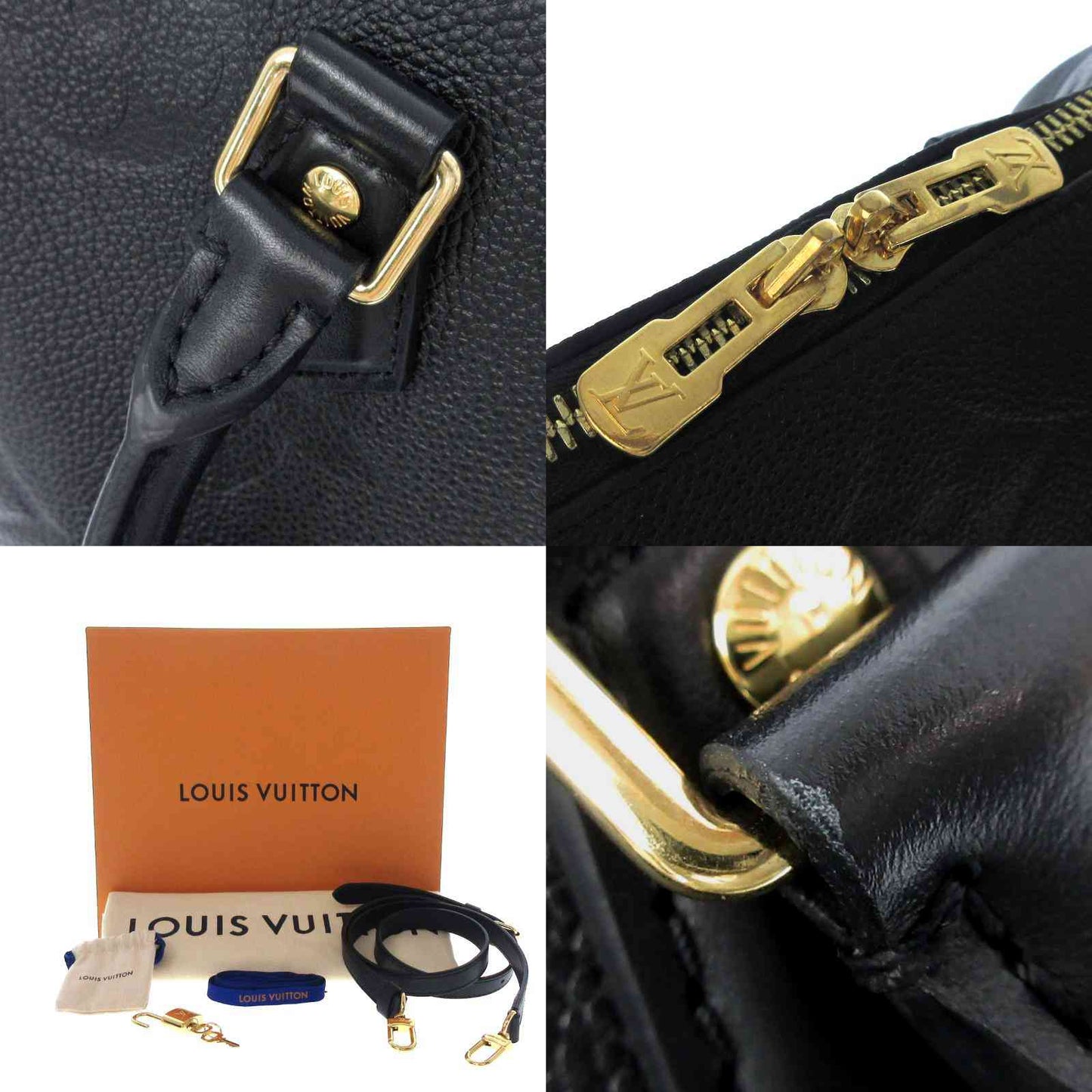 PRE-ORDER Louis Vuitton  Empreinte Monogram Giant Speedy Bandouliere 25 Black RFID