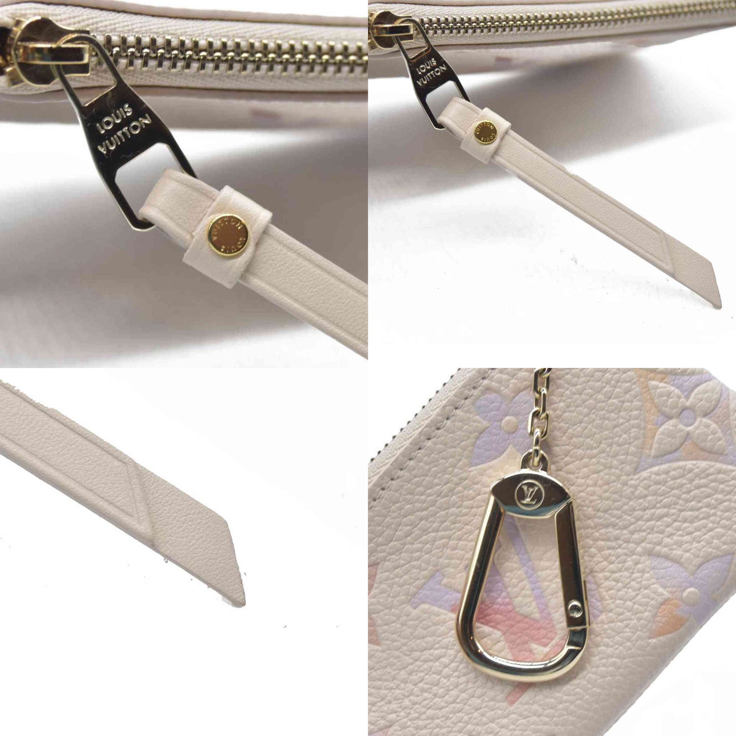 $625 Louis Vuitton  Empreinte Monogram Giant Key Pouch Dream Beige