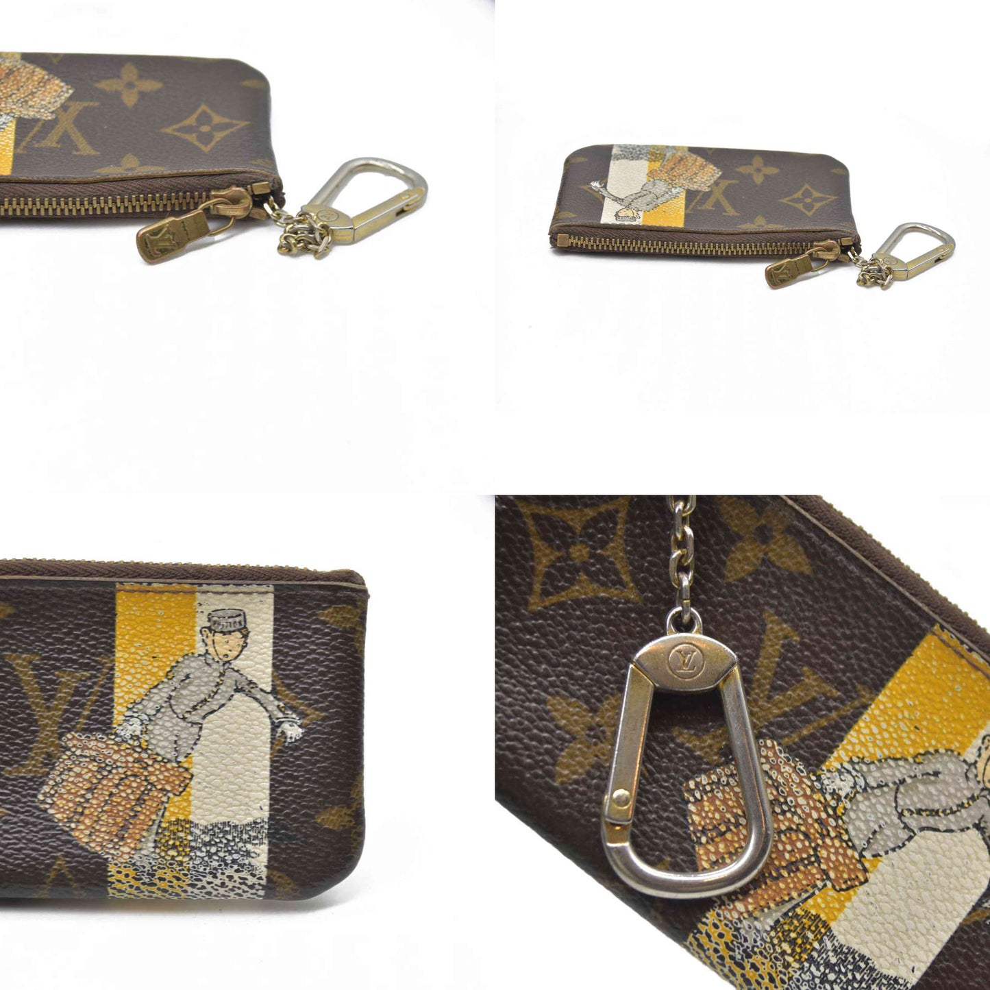 $530 CONSIGNMENT Louis Vuitton  Monogram Groom Key Pouch