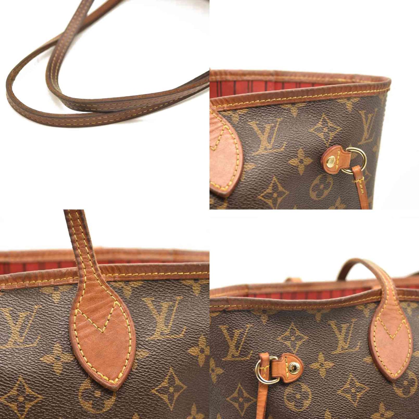 LOUIS VUITTON Monogram Neverfull MM SD2116 Cherry