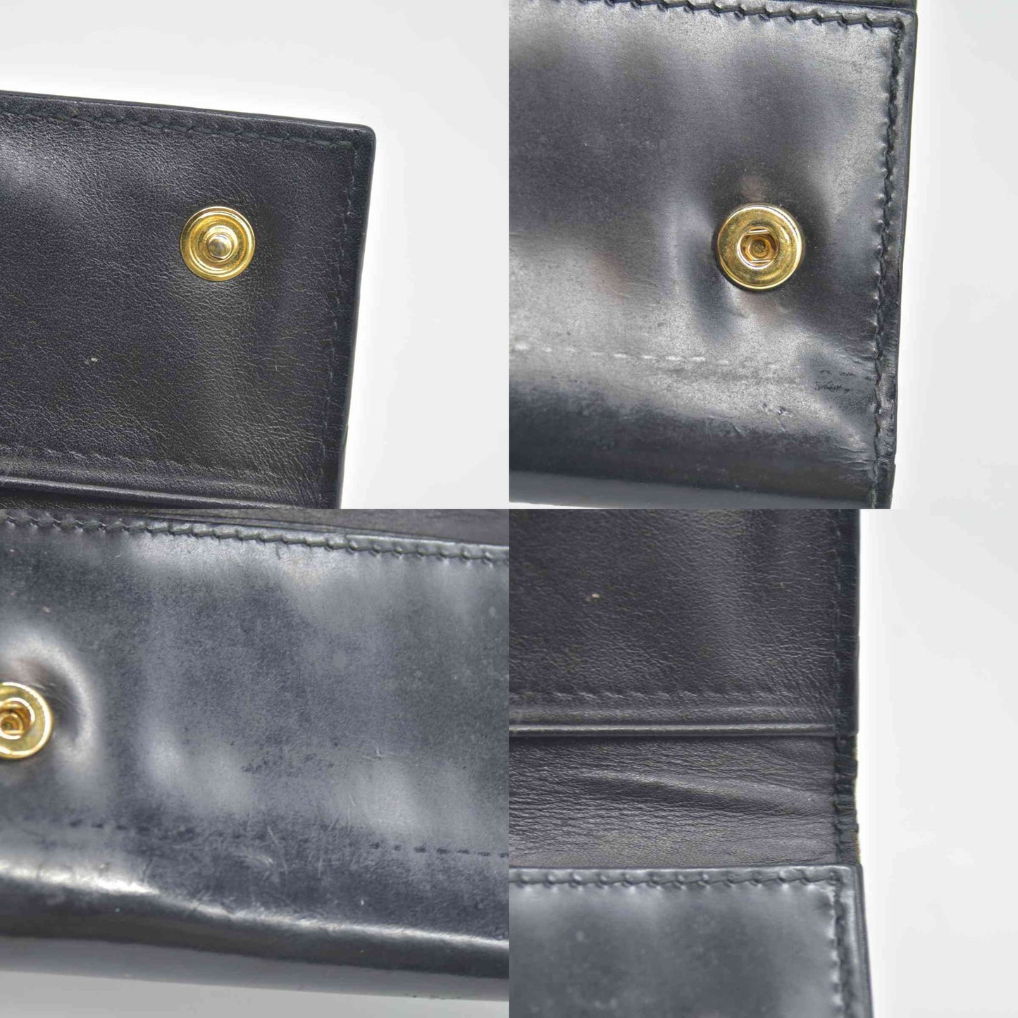$440 MIU MIU Logo Patent Leather 6 Ring Key Case Black CONSIGNMENT