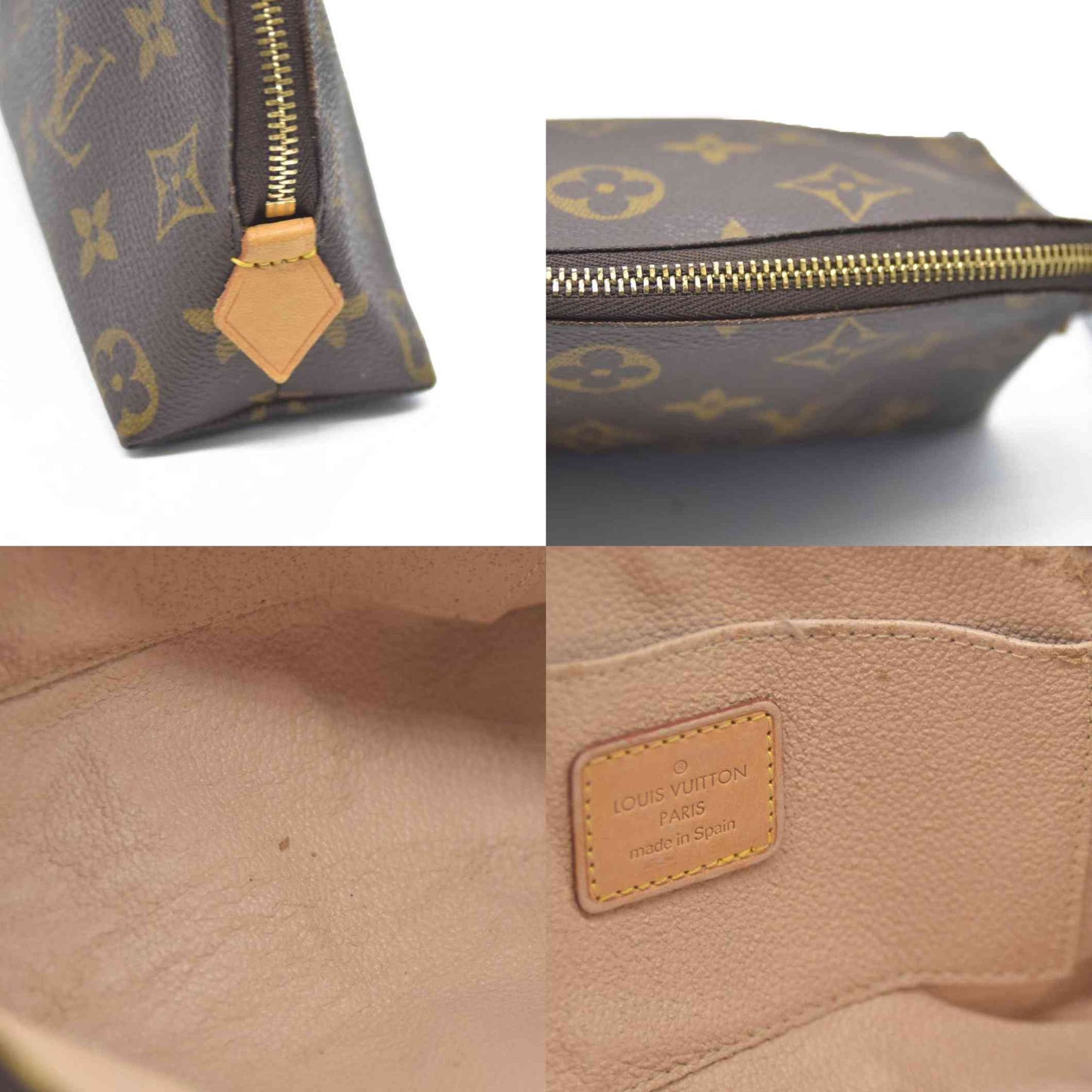 $590 Louis Vuitton Monogram Cosmetic Pouch CA0040