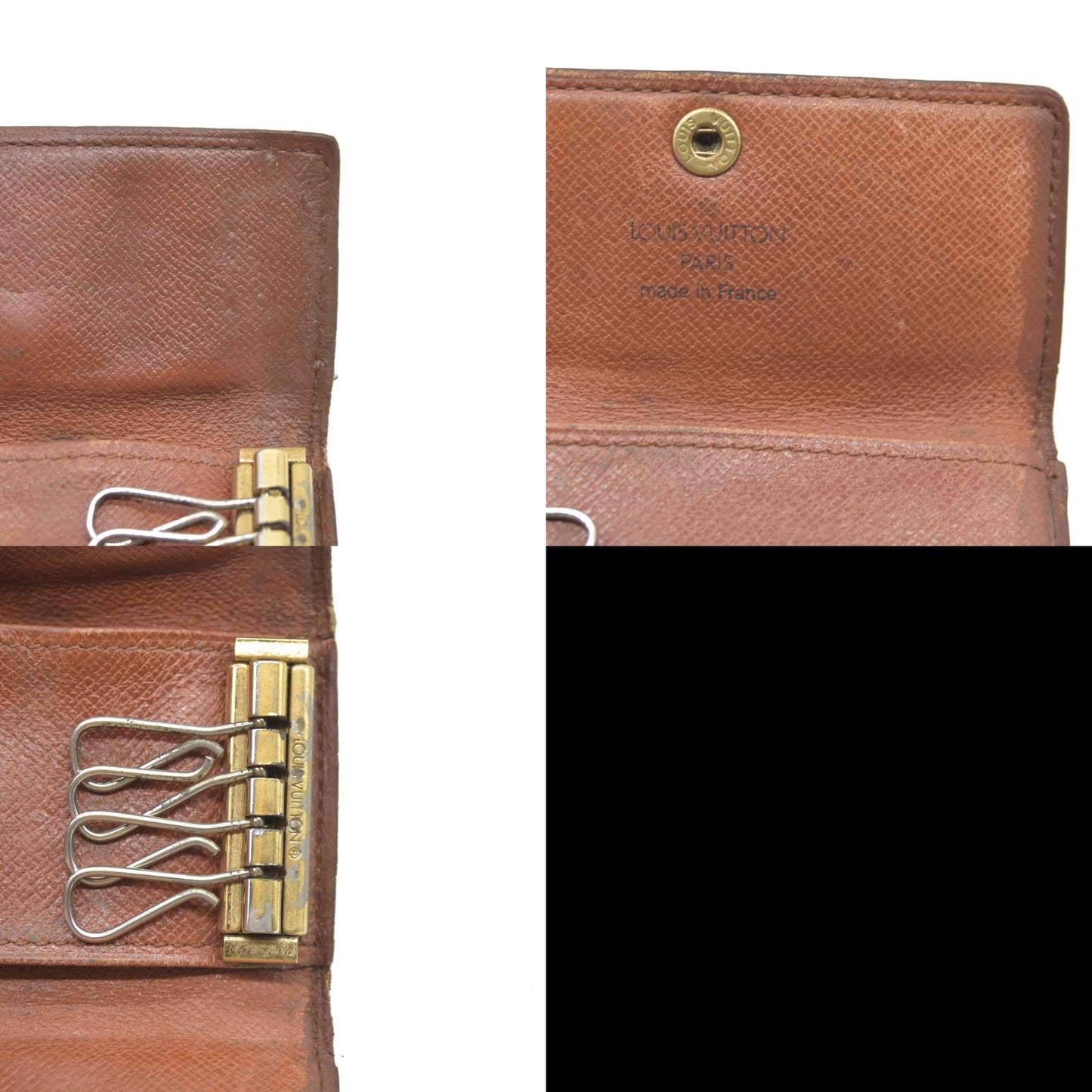 $295 Louis Vuitton Monogram Multiples 4 Ring Key Holder MI0954 1994 CONSIGNMENT