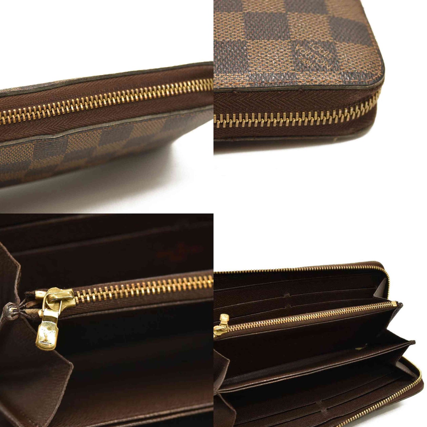 Louis Vuitton  Damier Ebene Zippy Wallet SD1103