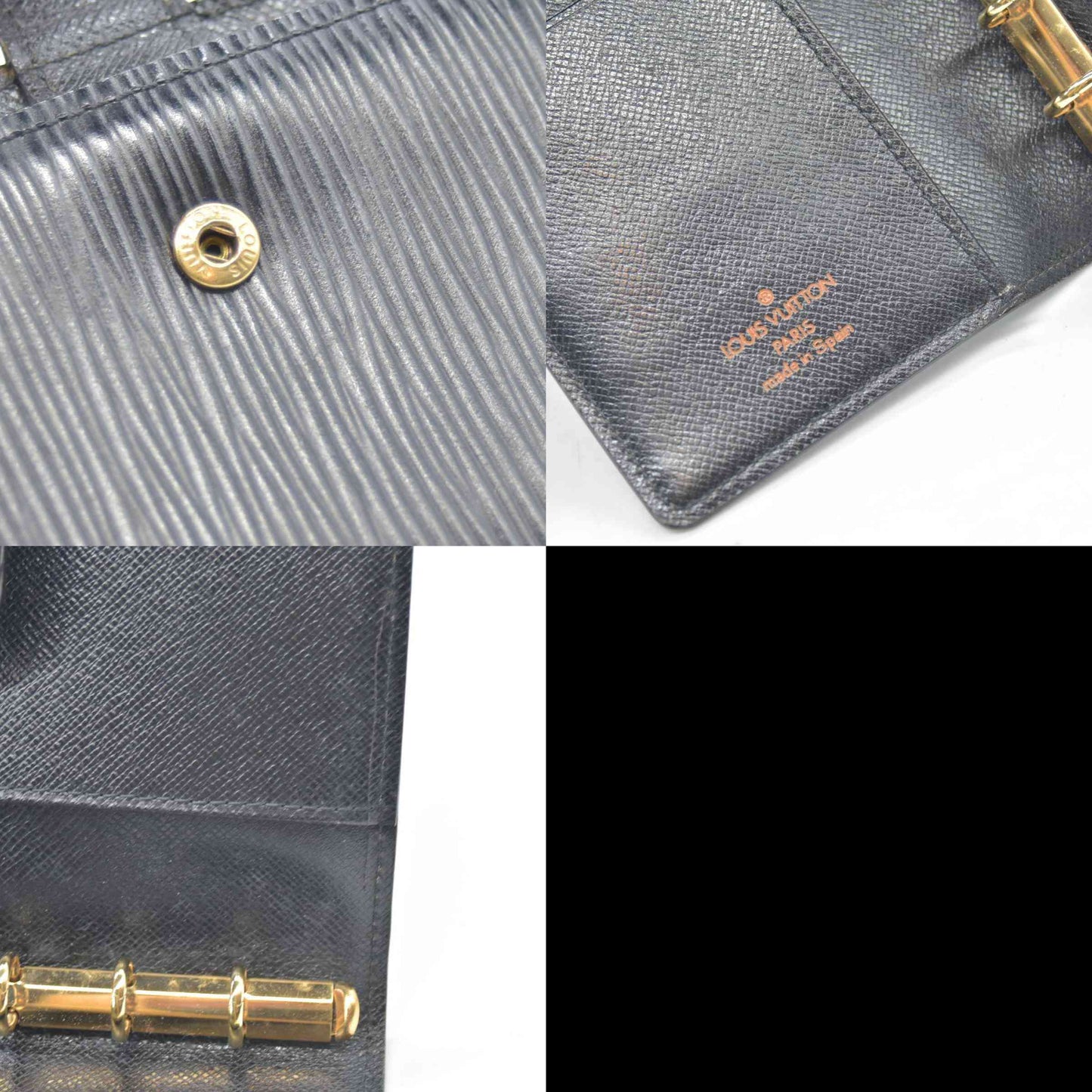 $505 Louis Vuitton Small Epi Agenda Black CA0935 CONSIGNMENT
