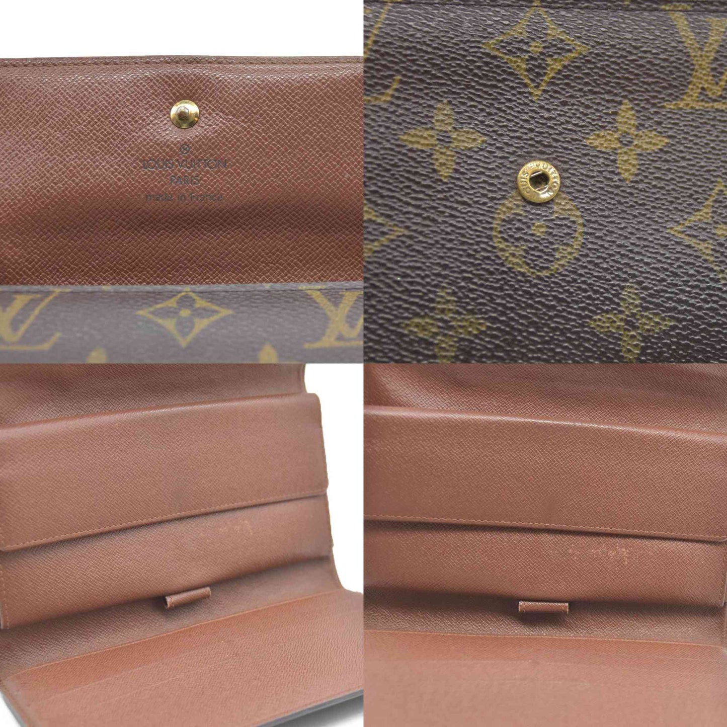 Louis Vuitton Monogram Porte Tresor International Trifold Long Wallet TH0073