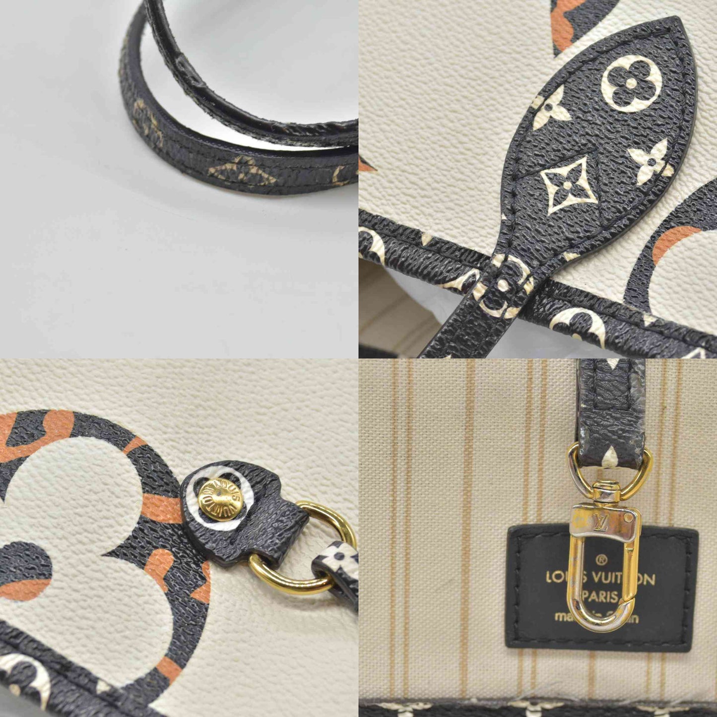 $2490 2019 Louis Vuitton  Monogram Giant Jungle Neverfull MM GI2139