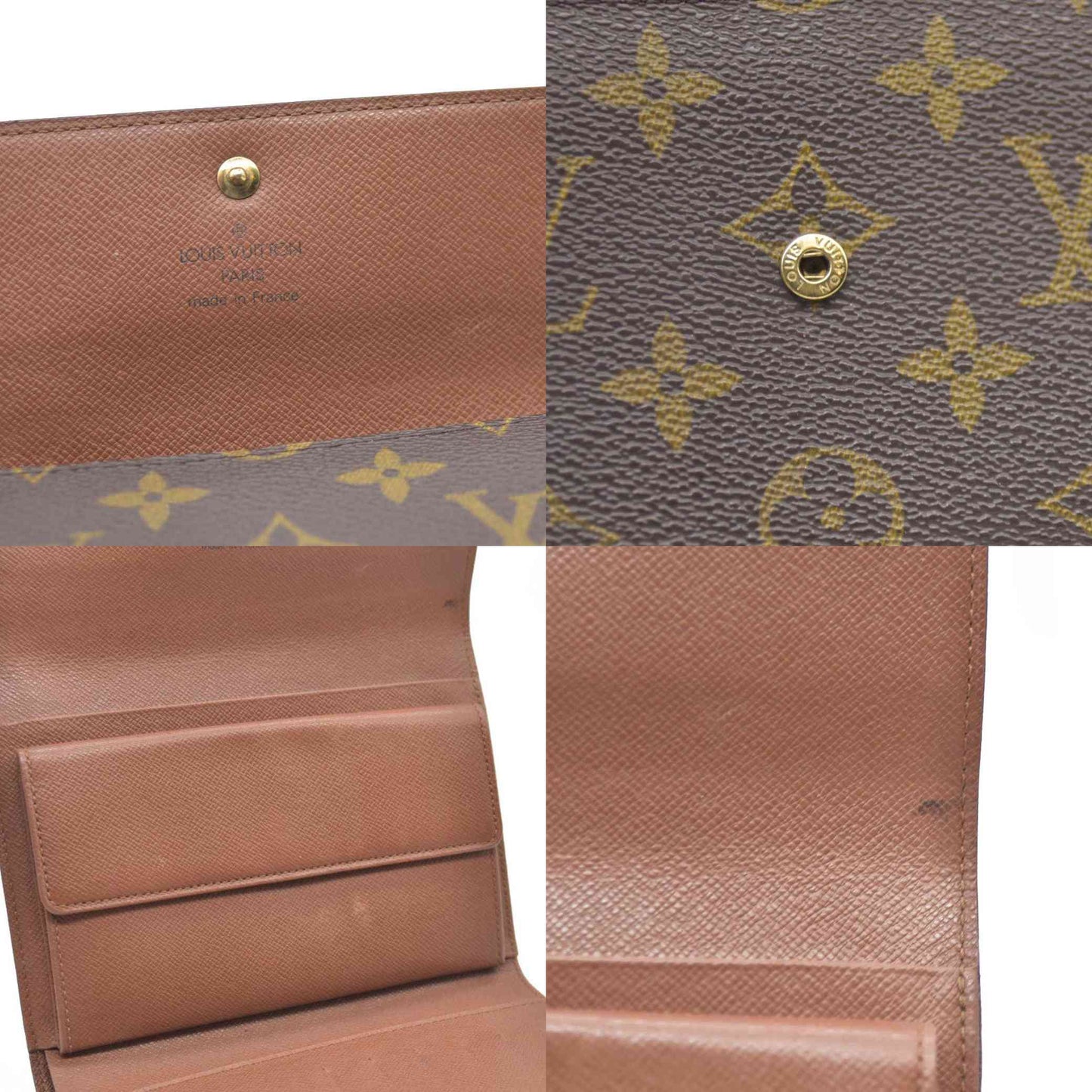 Louis Vuitton Monogram Porte Tresor Etui Papiers Wallet SP1909