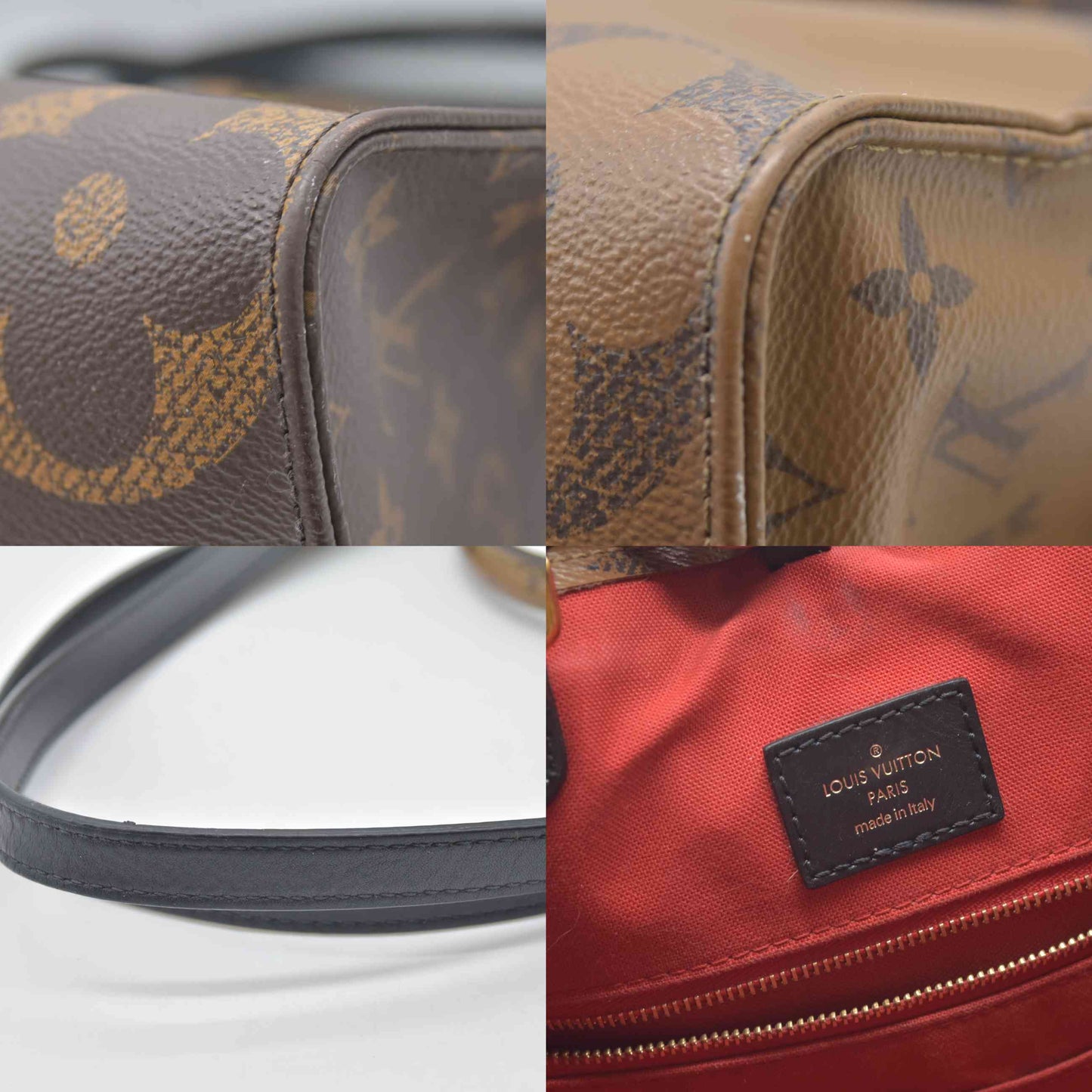 $3300 FN2270 2020 Louis Vuitton Reverse Monogram Giant Onthego MM