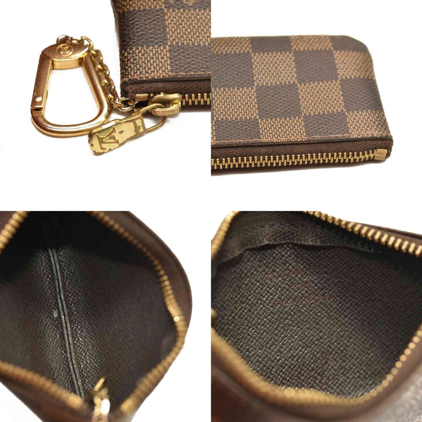 Louis Vuitton  Damier Ebene Key Pouch