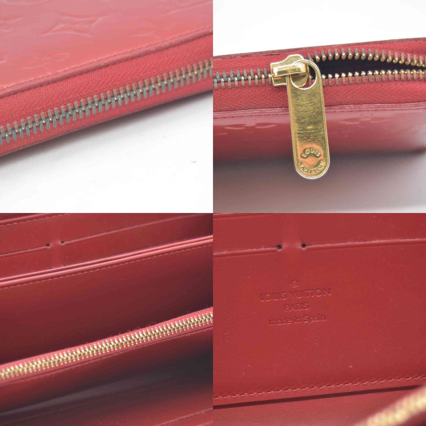 $1030 2000 Louis Vuitton Monogram Vernis Zippy Zip Around Long Wallet CA3100 CONSIGNMENT