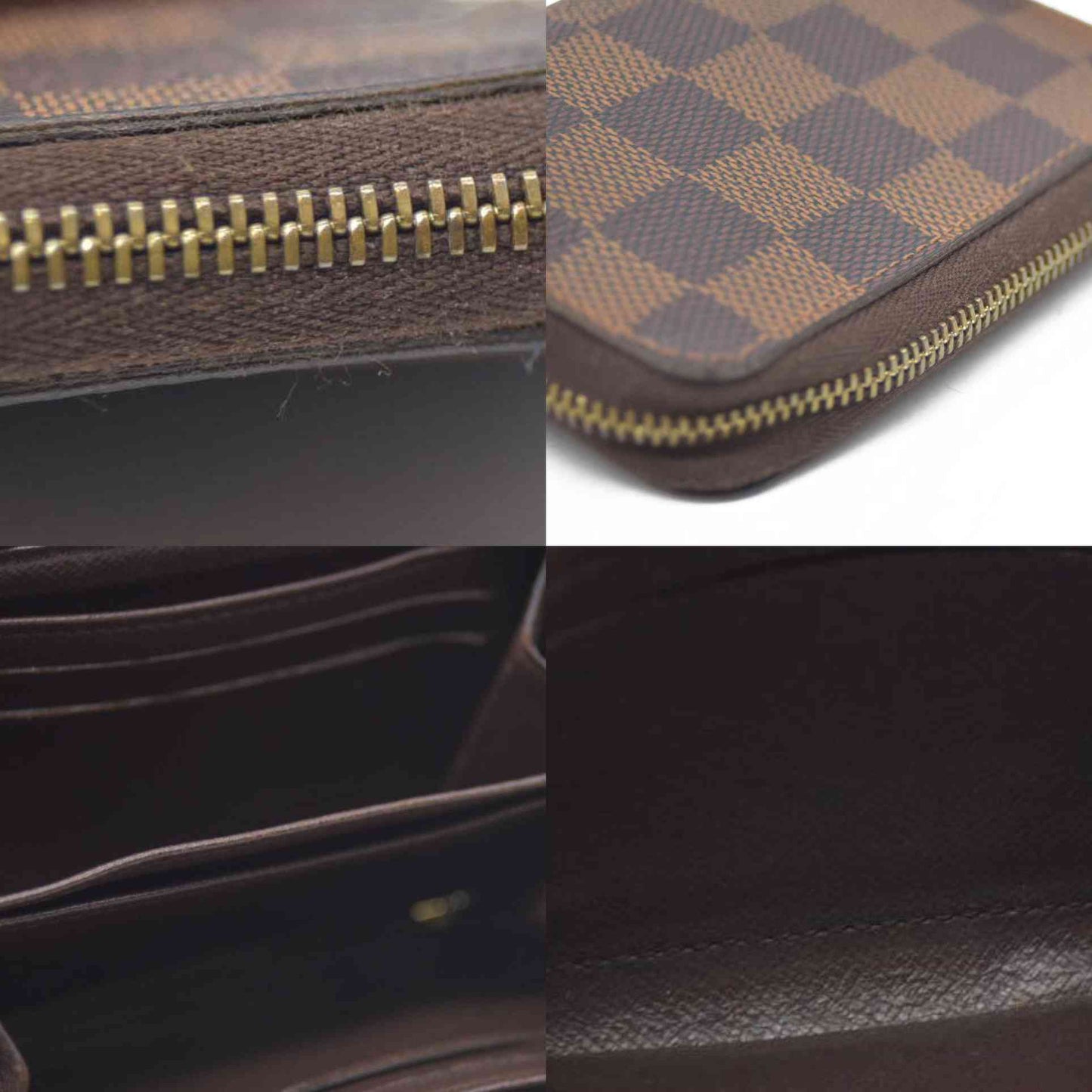 Louis Vuitton $740 Damier Zippy Zip Coin Purse Wallet SN0172