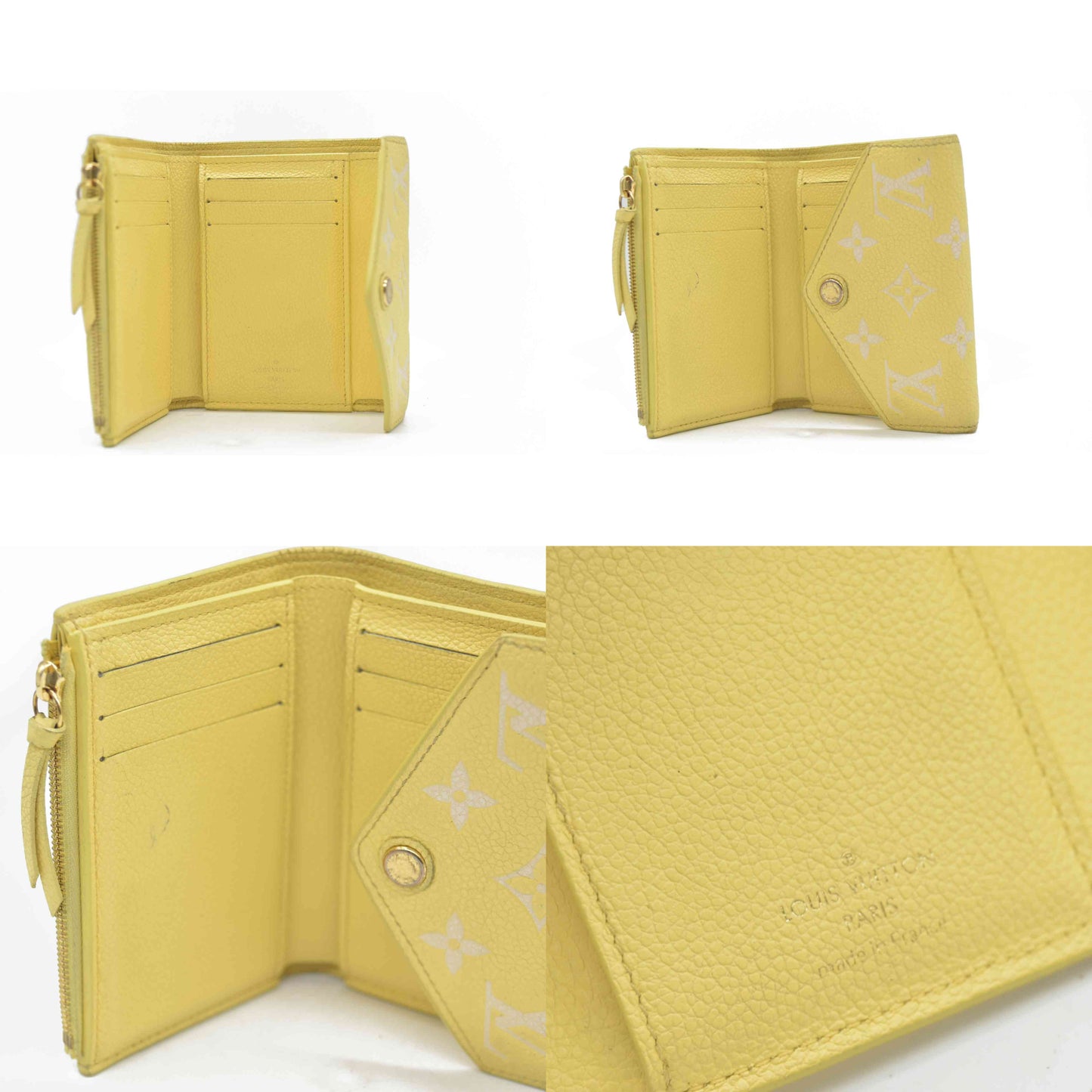 Louis Vuitton  Empreinte Monogram Victorine Wallet Lemon Curd RFID