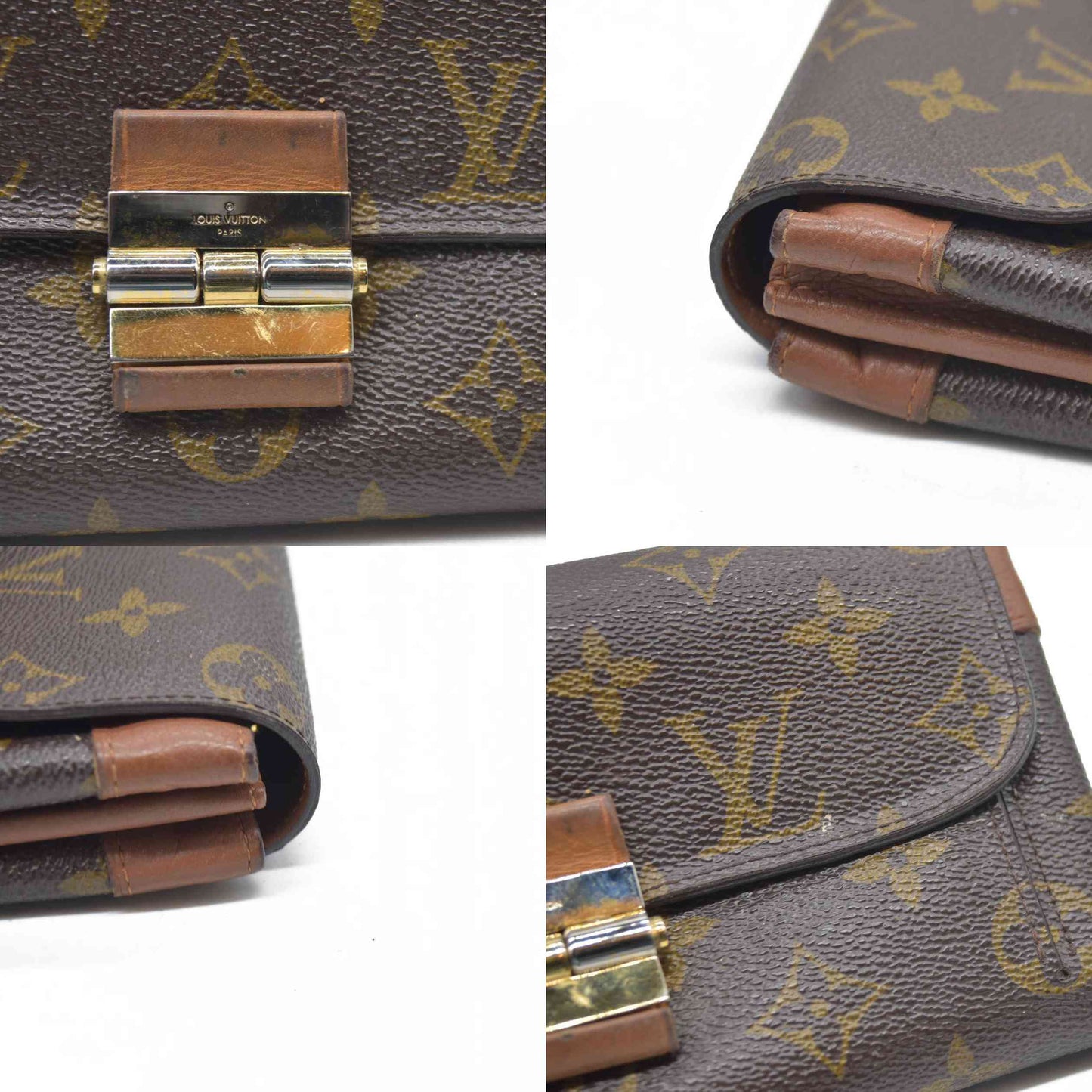 $1400 Louis Vuitton  Monogram Elysee Wallet Bordeaux