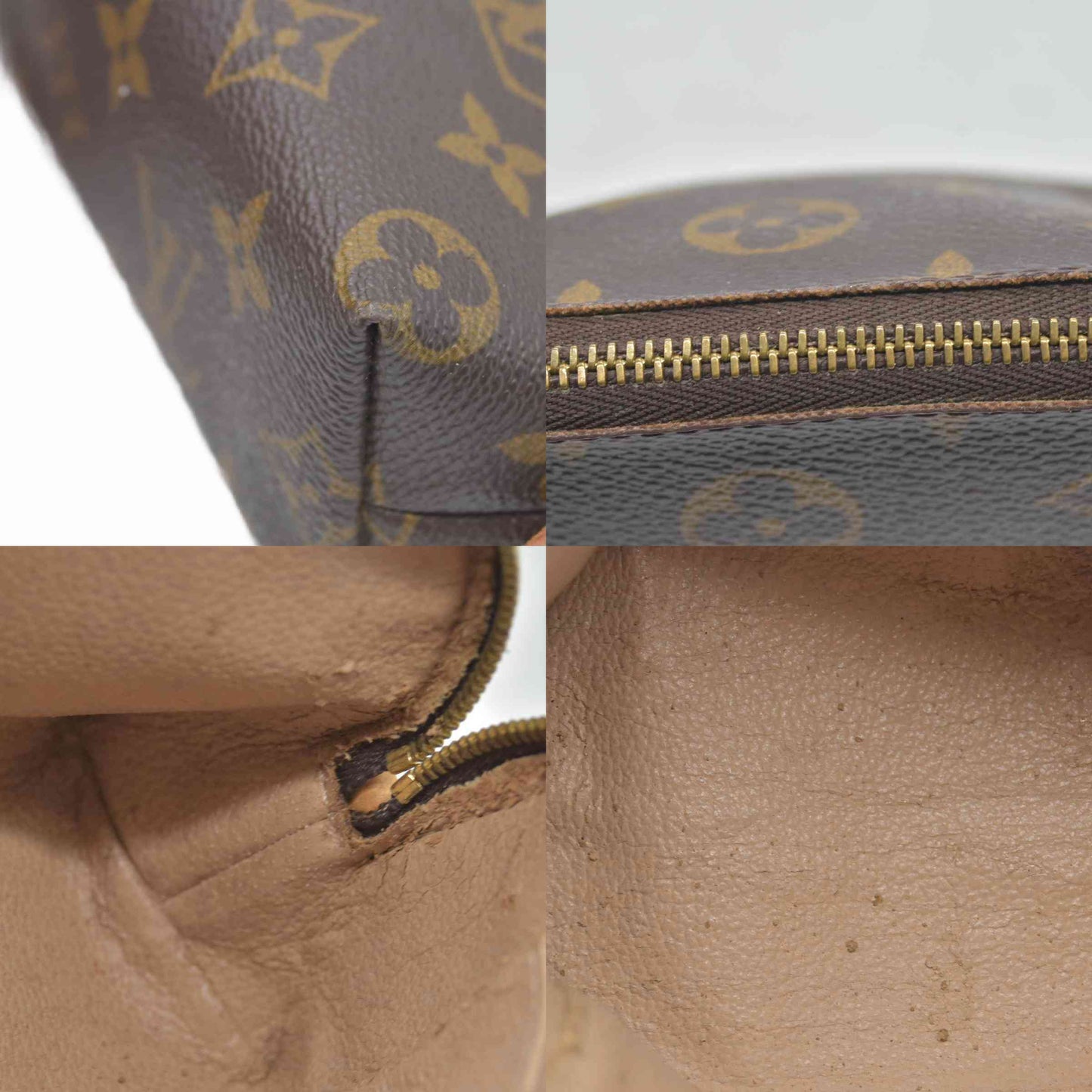 $600 1998 Louis Vuitton Monogram Pochette Cosmetique Makeup Pouch CA0958