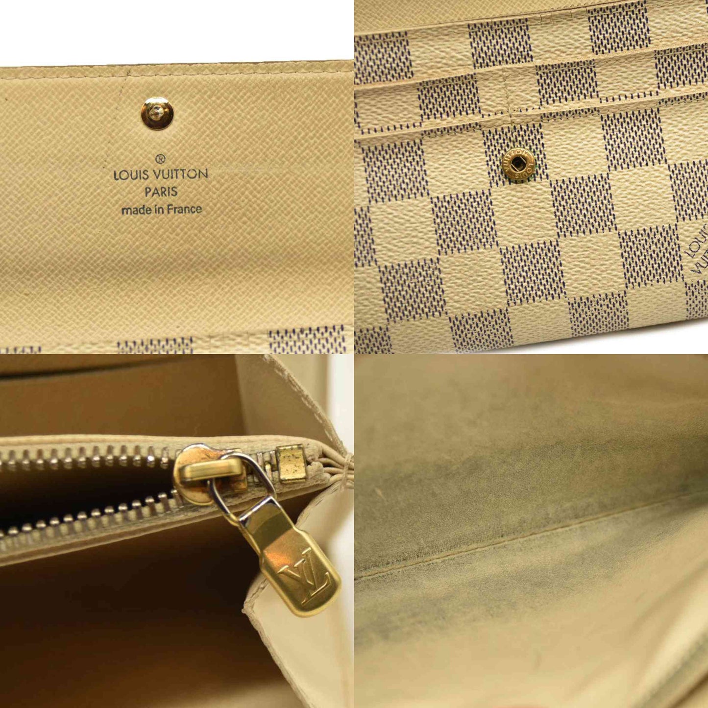 Louis Vuitton  Damier Azur Sarah Wallet MI3077
