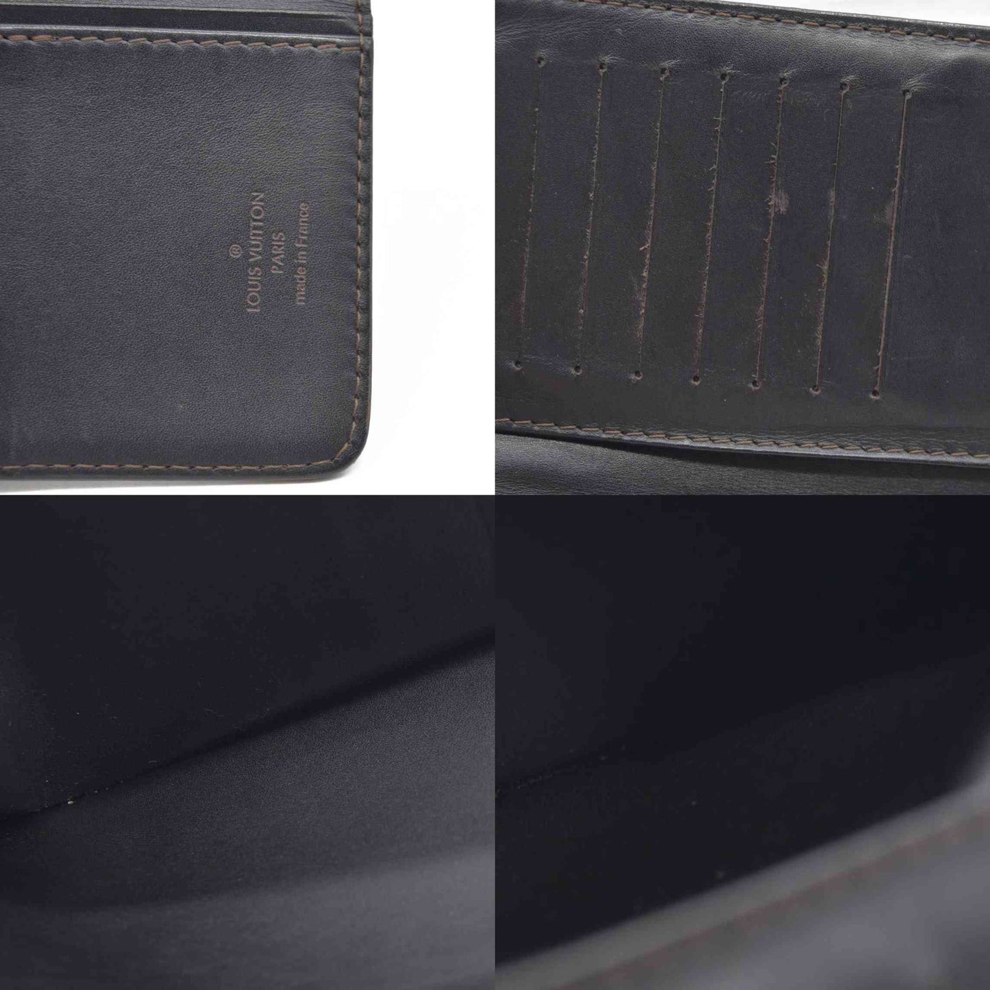 Louis Vuitton Utah Porte Valeurs Cartes Credit Leather Brown TH2037