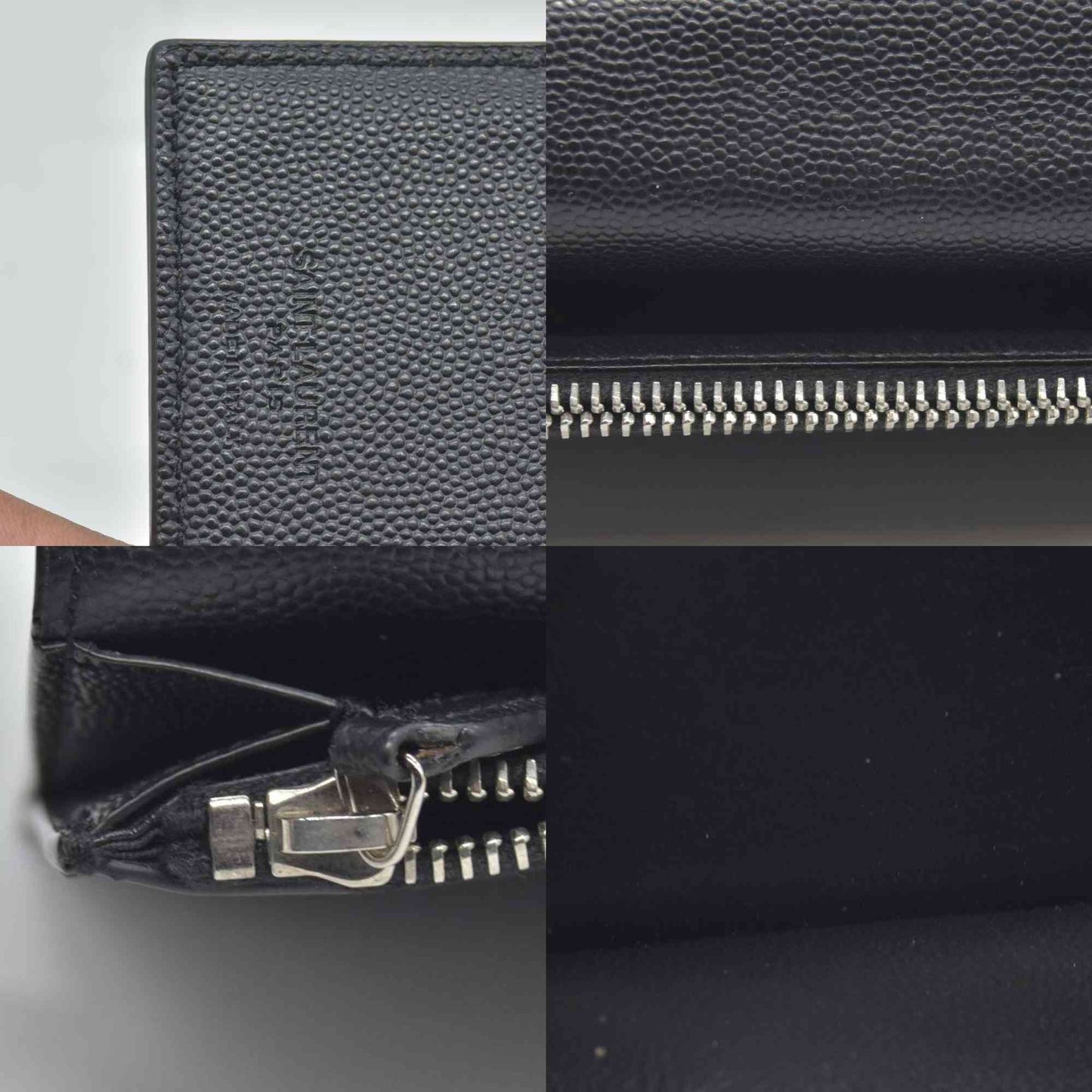 $900 Saint Laurent Leather Continental Wallet CONSIGNMENT
