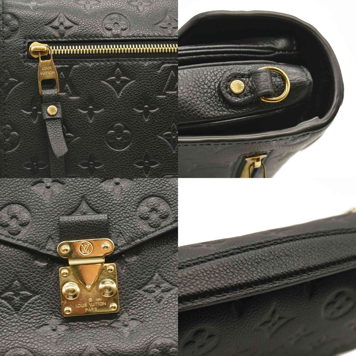 LOUIS VUITTON Empreinte Pochette Metis Black AR4146