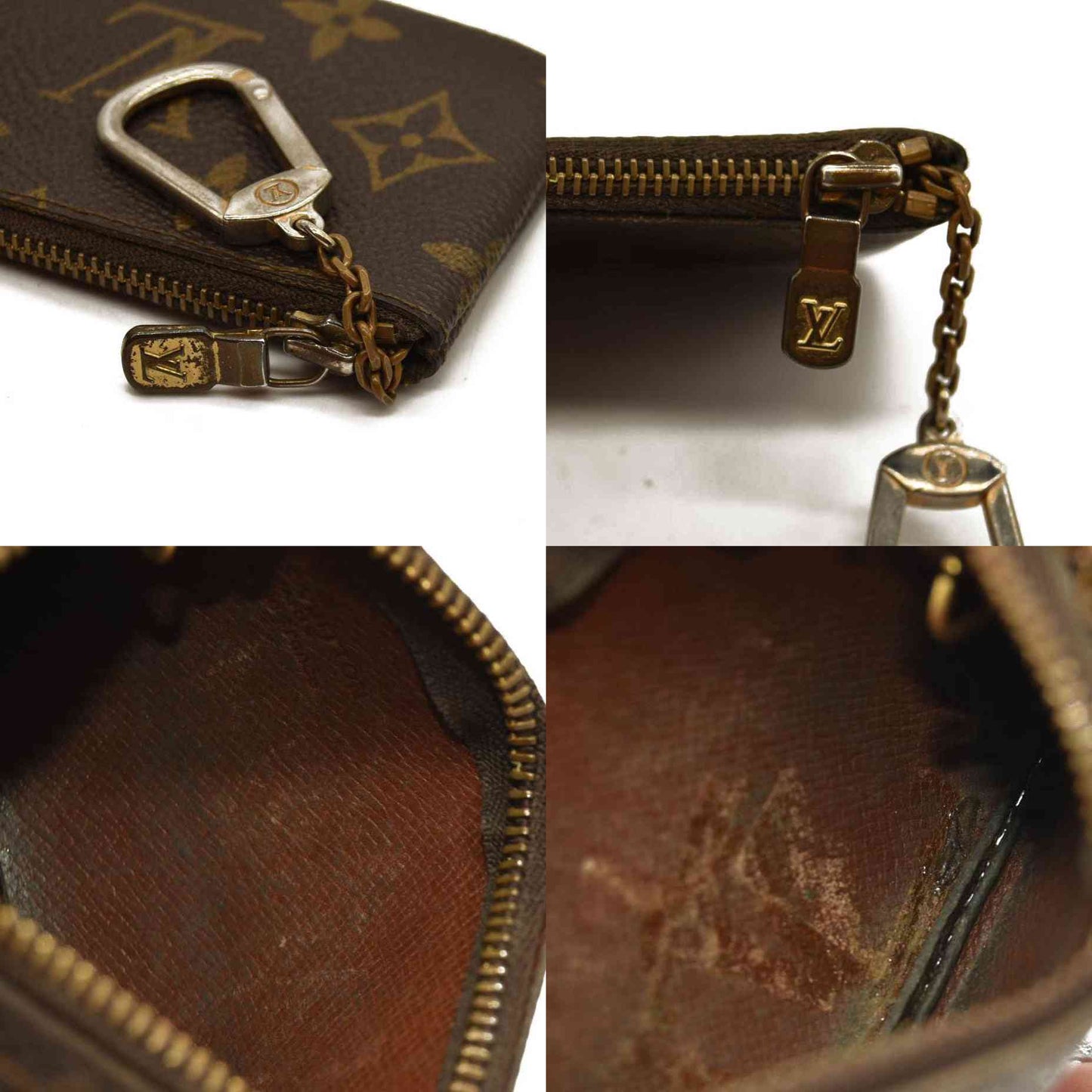 Louis Vuitton  Monogram Key Pouch 882ET