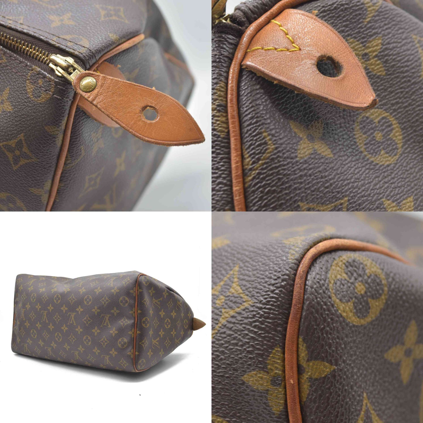 Louis Vuitton LV Hand Bag Speedy 35 Brown Monogram FH0912