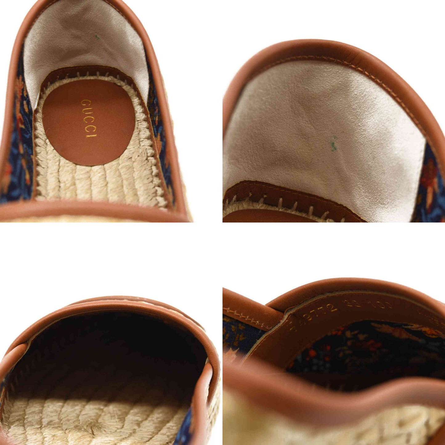 Gucci Adela GG Raffia Espadrilles US 7.5