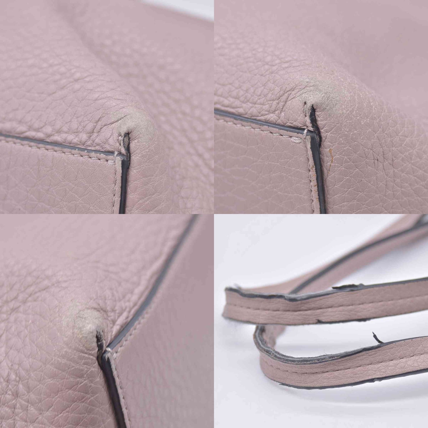 $1850 Valentino Garavani Grained Calfskin Small Rockstud Shoulder Tote Beige