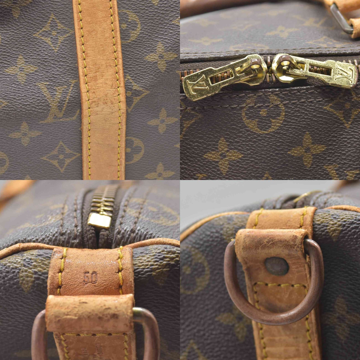 $2750 1985 Louis Vuitton Monogram Keepall Bandouliere 50 SD851
