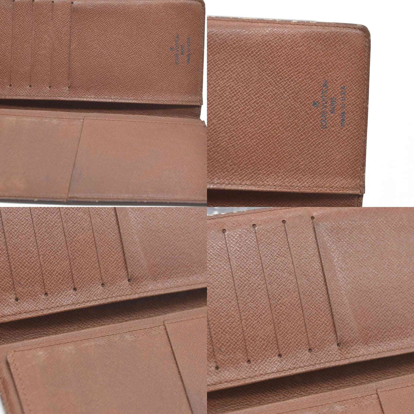 Louis Vuitton Monogram Porte Valeurs Cartes Credit Long Wallet Brown SD1915