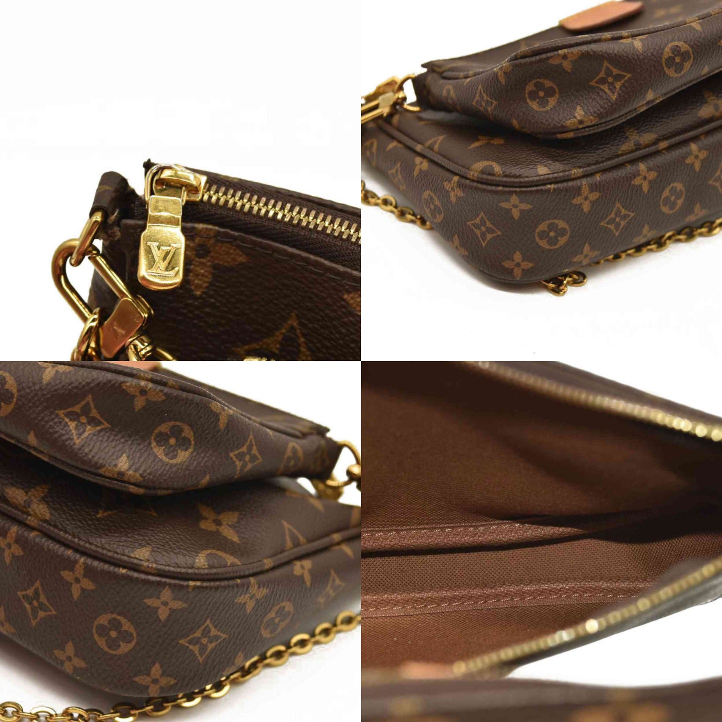 Louis Vuitton  Monogram Multi Pochette Accessories Kaki RFID TA3270