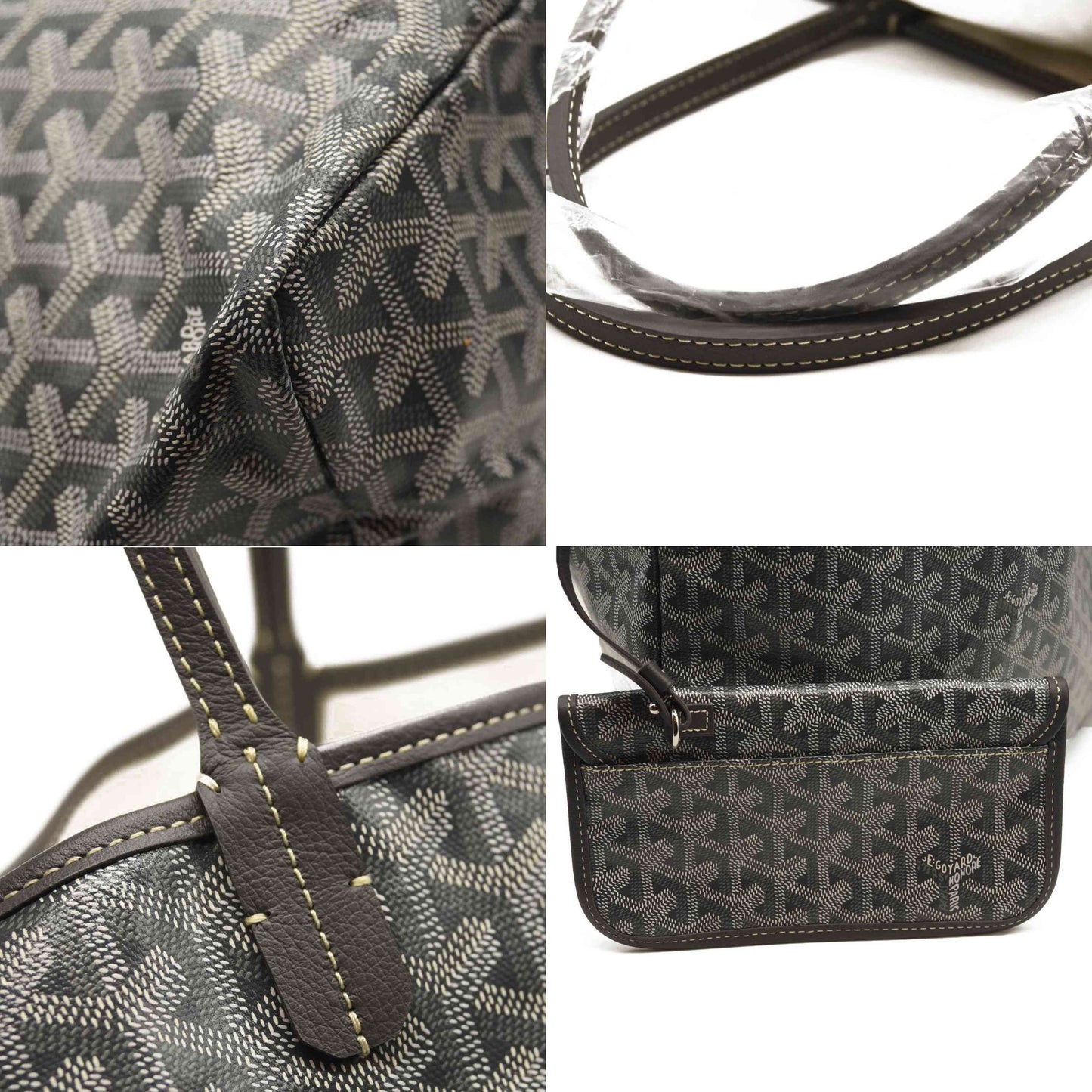 NEW GOYARD Goyardine Saint Louis PM Grey