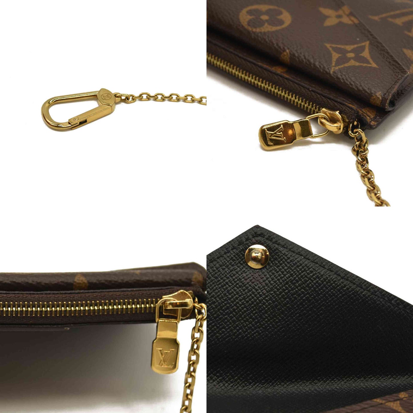 LOUIS VUITTON  Monogram Recto Verso Card Holder Black RFID
