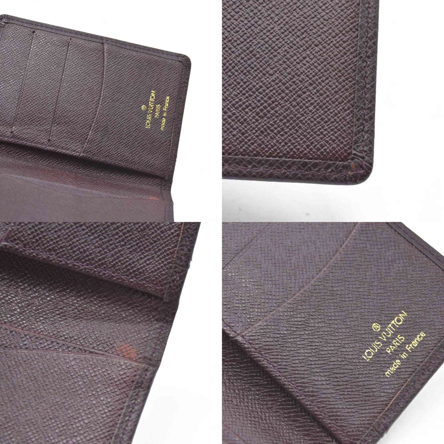 AUCTION $505 Louis Vuitton Vintage Taiga Leather Organizer NM