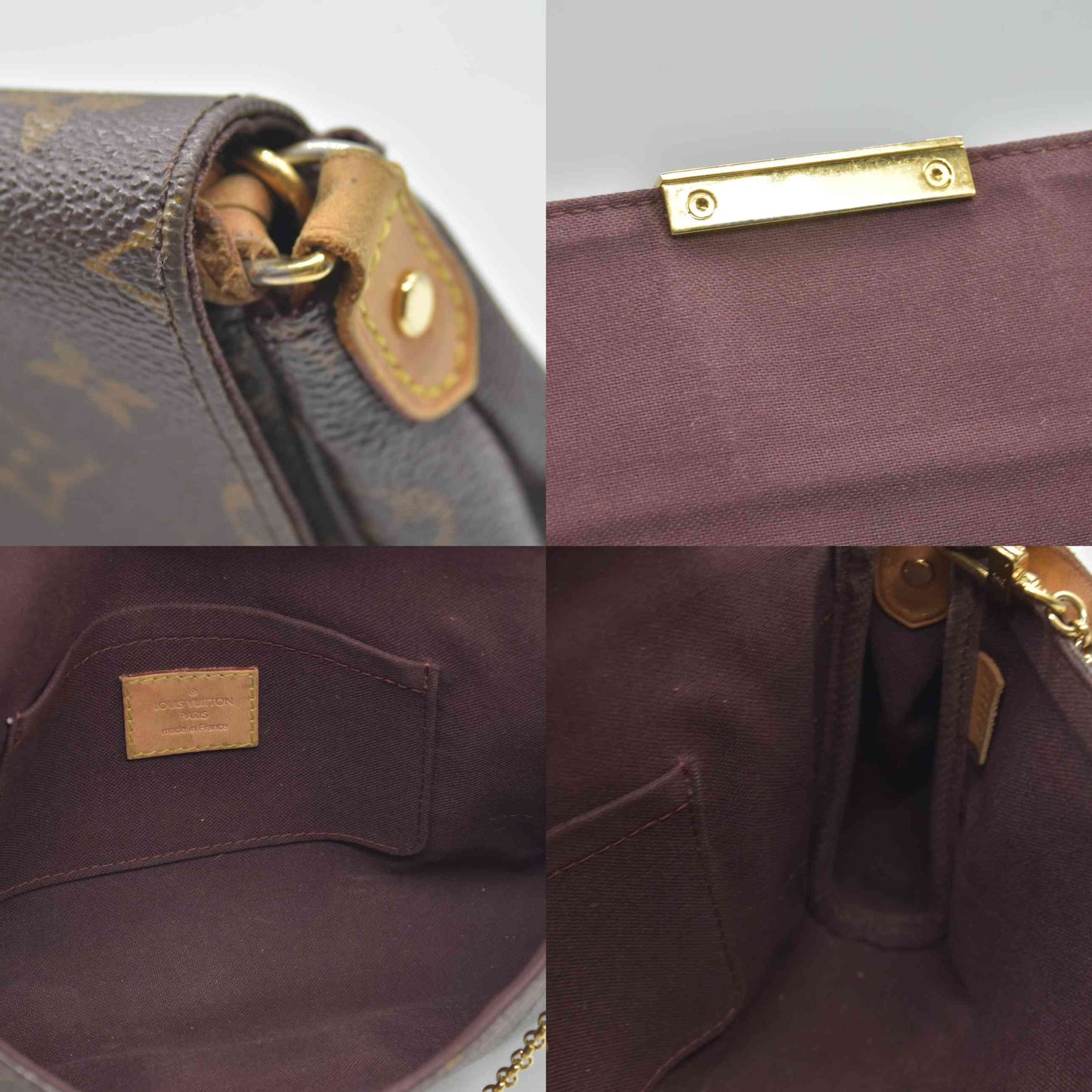 $1670 2014 Louis Vuitton Favorite MM Monogram SA1114