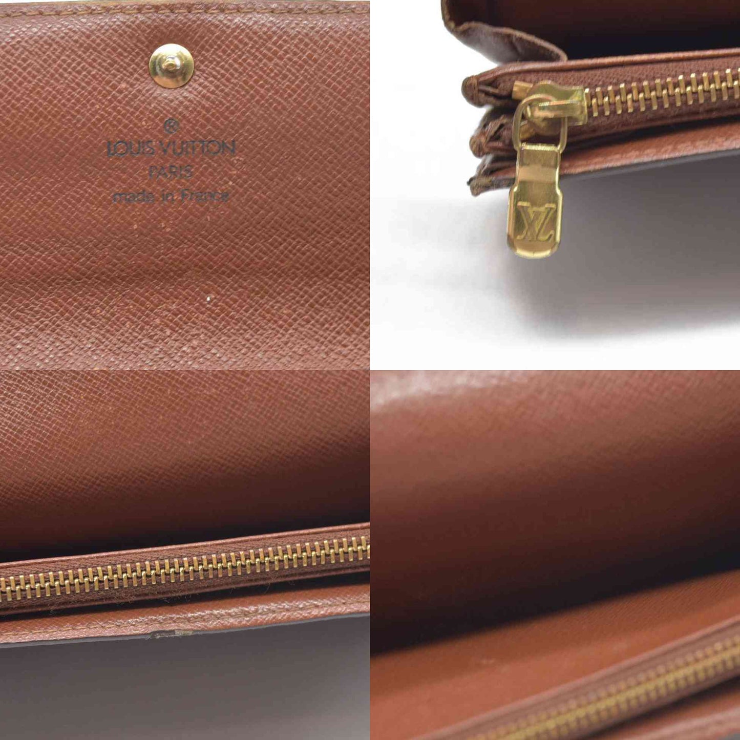 $770 2001 Louis Vuitton Monogram Sarah Long Wallet TH0011