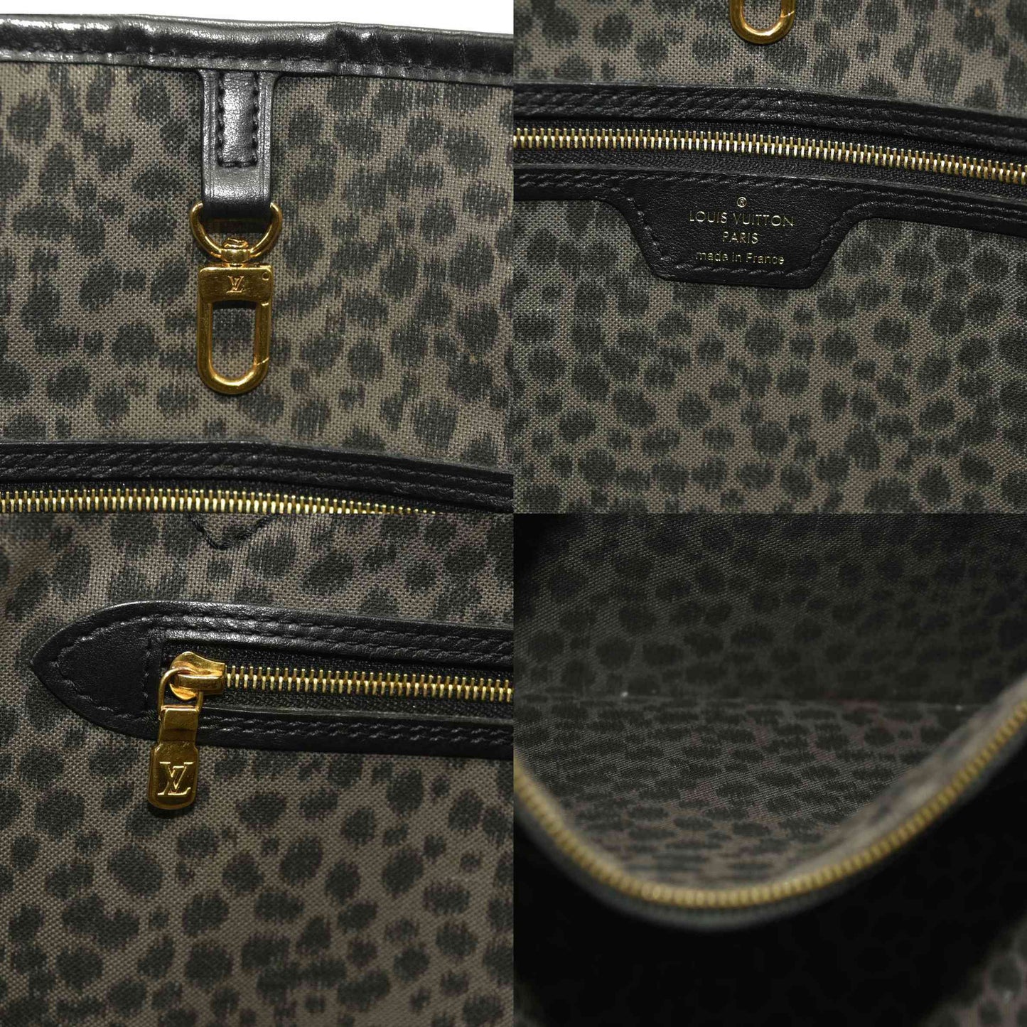 Louis Vuitton  Monogram Giant Wild At Heart Neverfull MM Black RFID