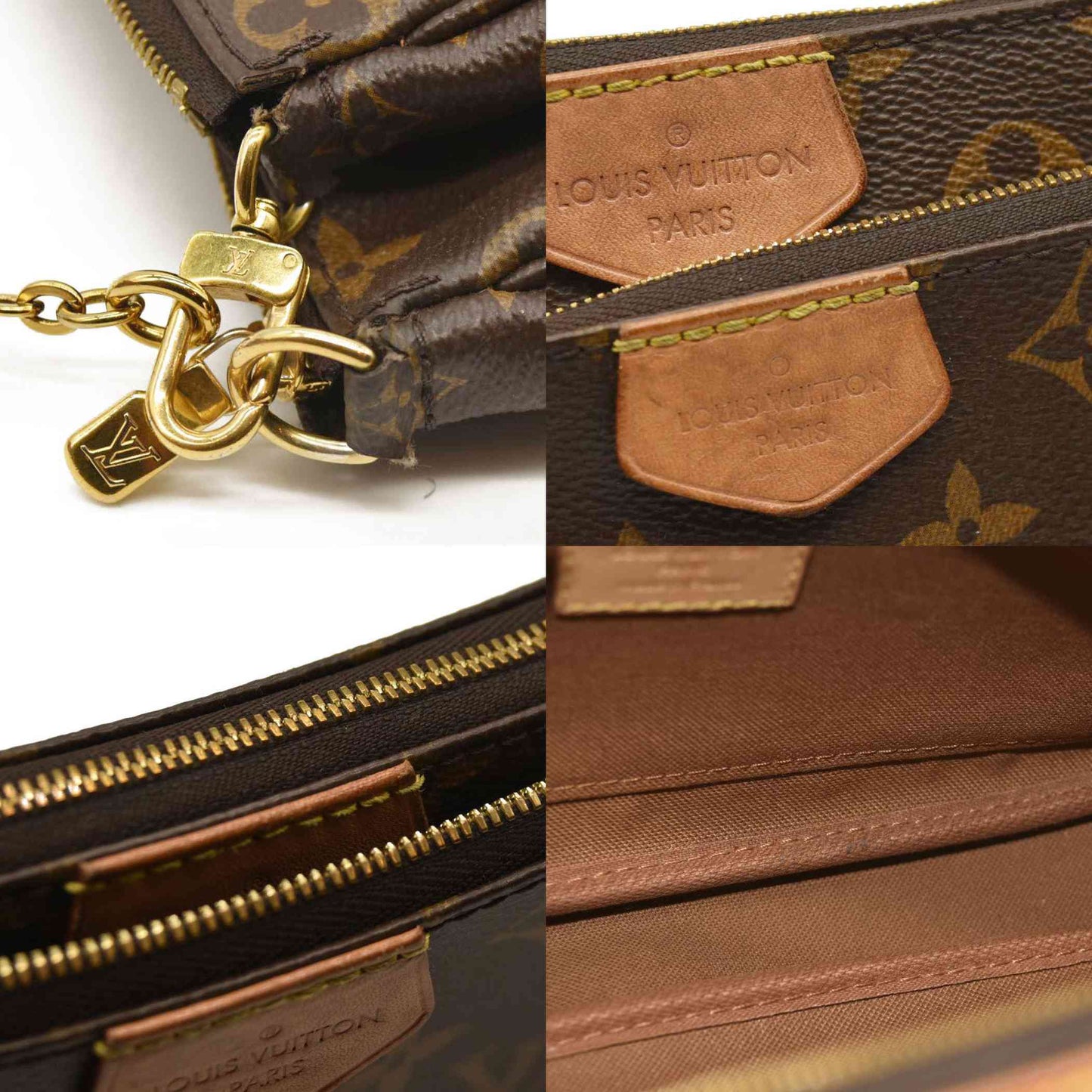 LOUIS VUITTON  Monogram Multi Pochette Accessories Kaki DR4270