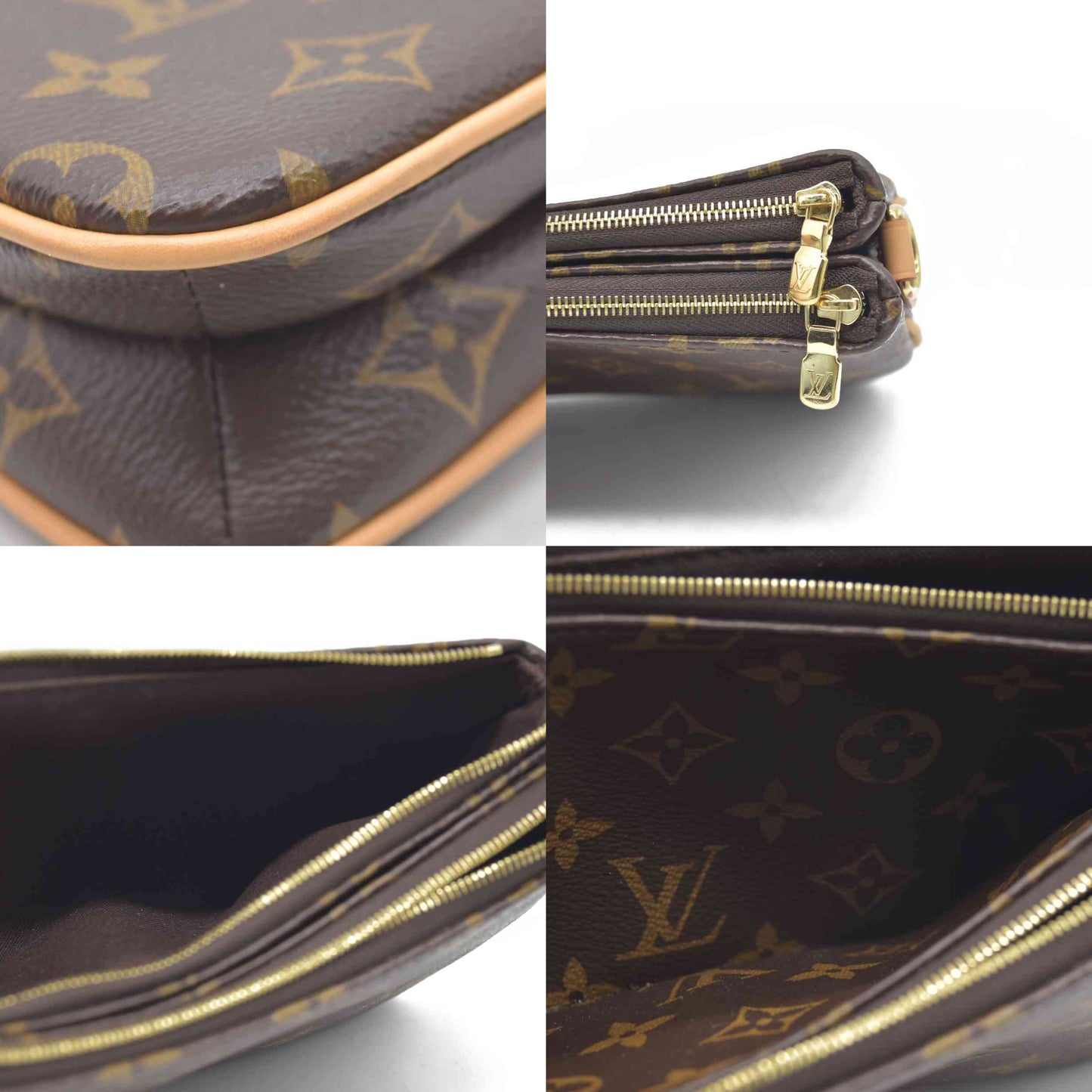 $1890 Louis Vuitton Monogram Liv Pochette RFID