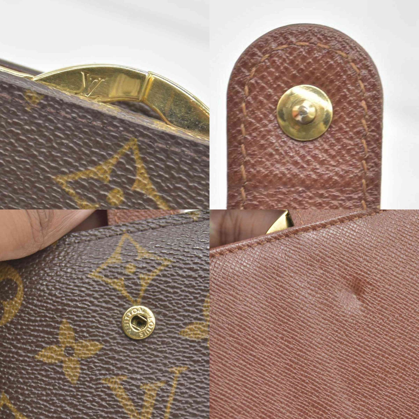 $750 2003 Louis Vuitton Kisslock French Wallet CONSIGNMENT CA0093