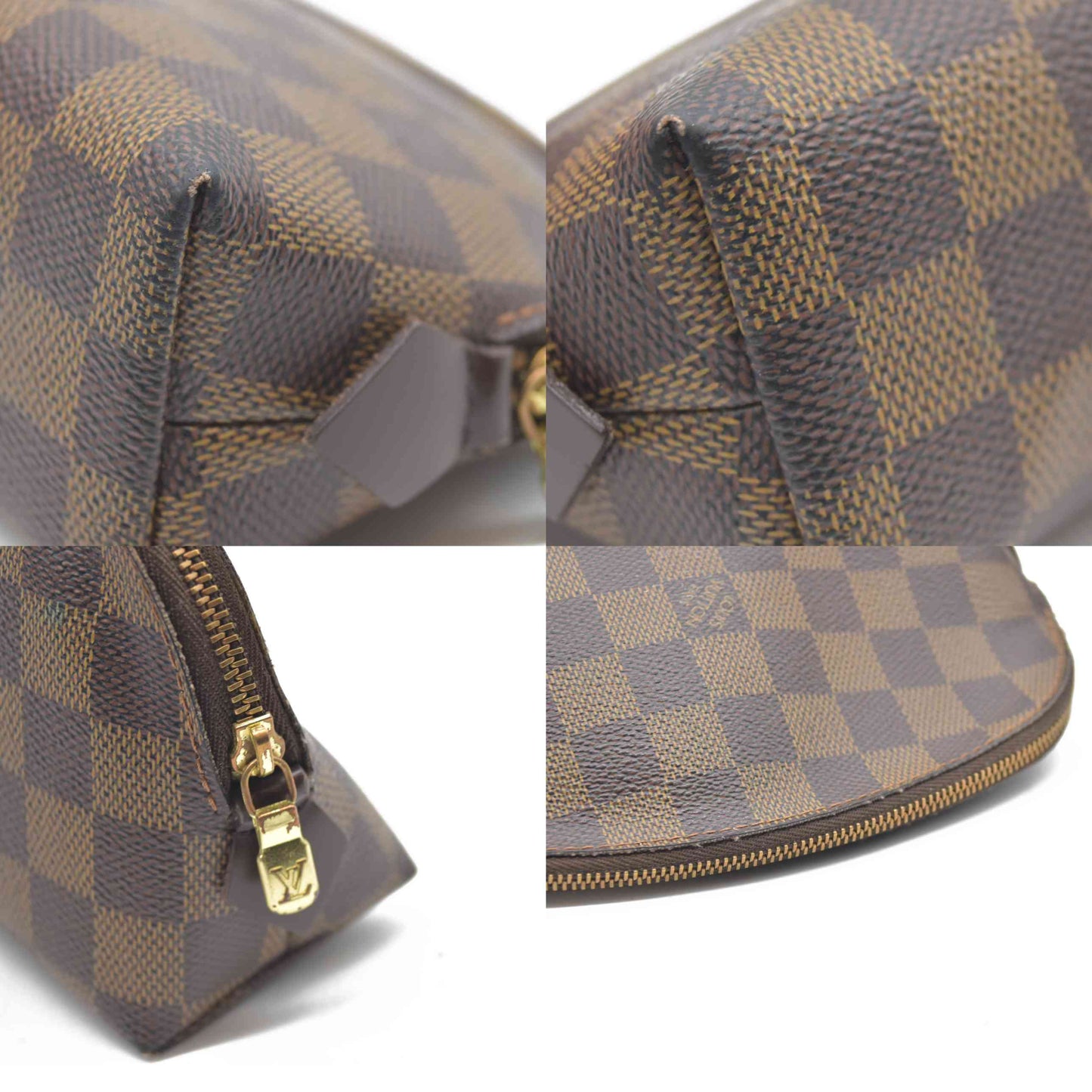 CONSIGNMENT AUCTION $600 Louis Vuitton  Damier Ebene Cosmetic Pouch