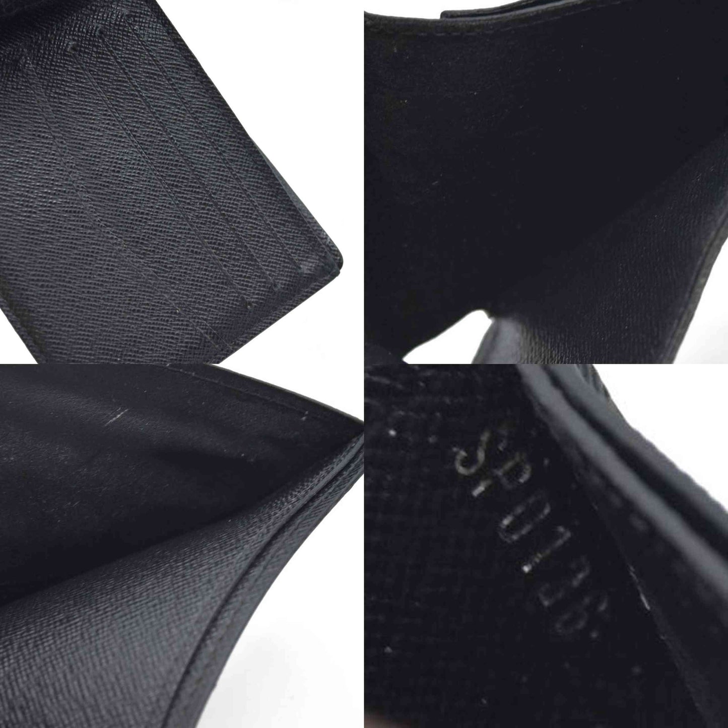 $545 CONSIGNMENT LOUIS VUITTON Damier Graphite Portefeuille Multiple Bifold Wallet Black SP0136
