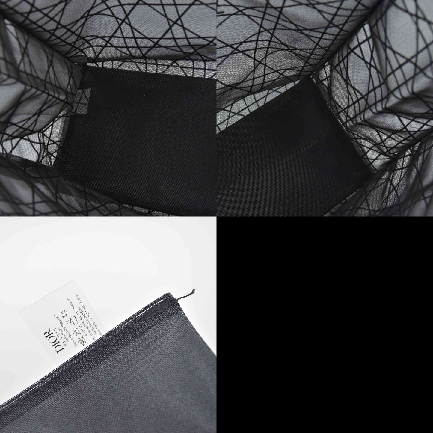 DIOR Beauty Mesh Tote Black Cannage Lace Novelty GWP 2025 New Release Last One