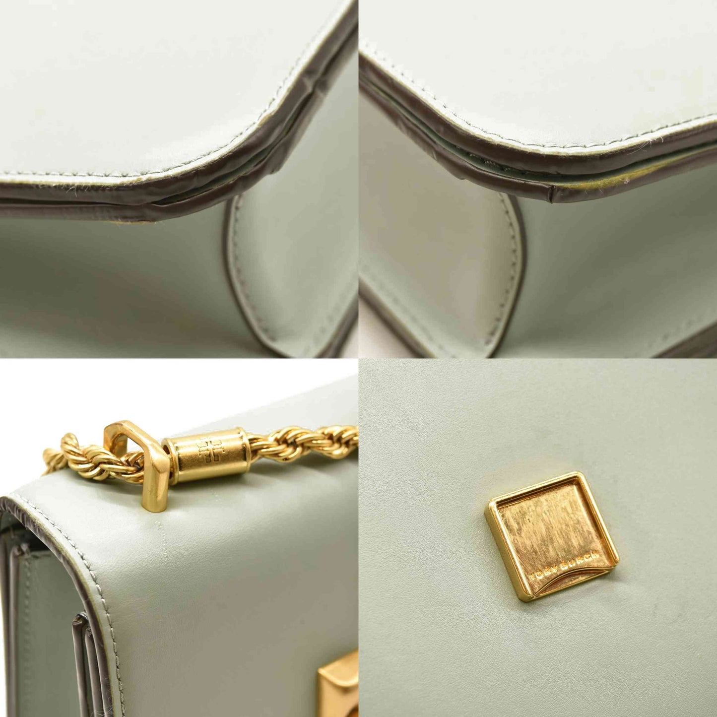 TORY BURCH Eleanor Small Convertible Shoulder Bag In Blue Celadon
