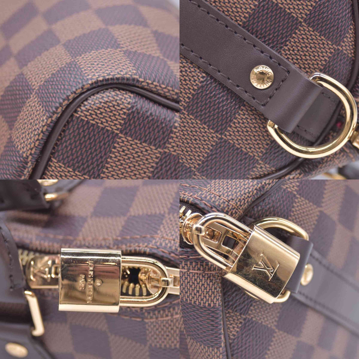 $1980 Louis Vuitton Damier Ebene Speedy Bandouliere 25 RFID