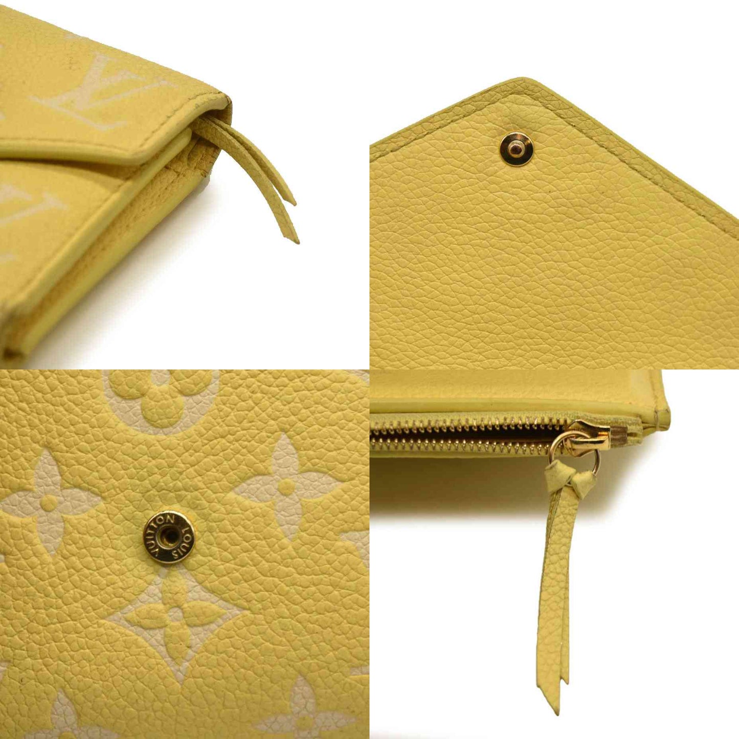 Louis Vuitton  Empreinte Monogram Victorine Wallet Lemon Curd RFID